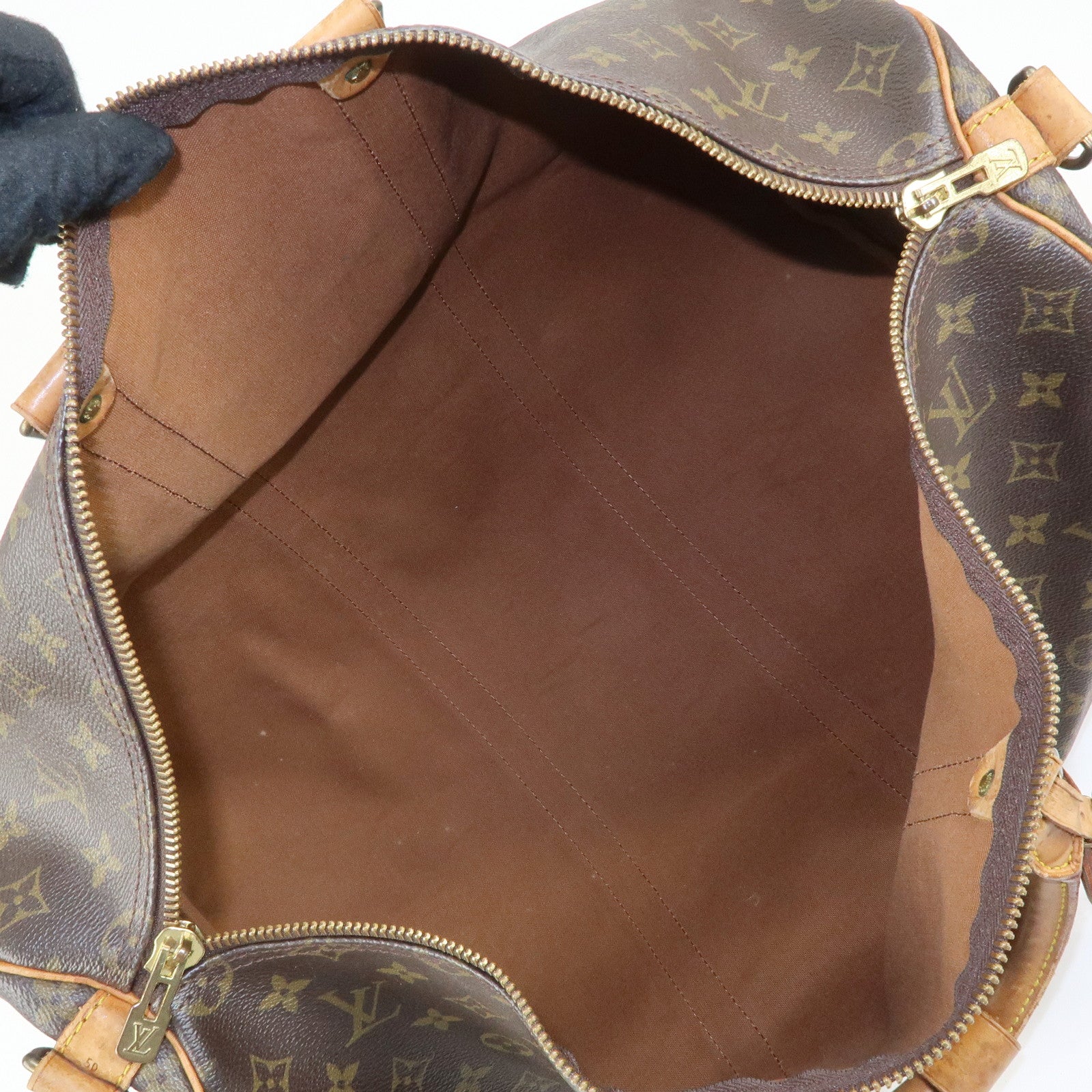 Louis Vuitton Monogram Keep All Bandouliere 50 Boston Bag M41416