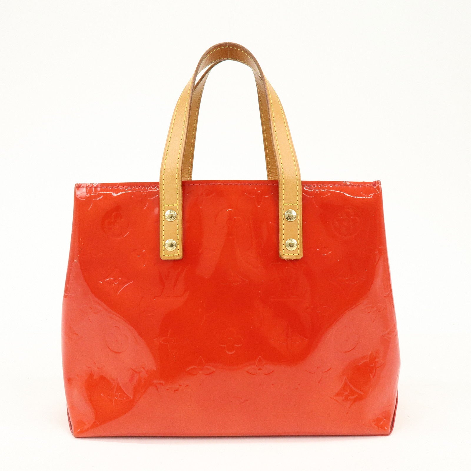 Louis Vuitton Monogram Vernis Lead PM Hand Bag Pomme d'Amour M91990