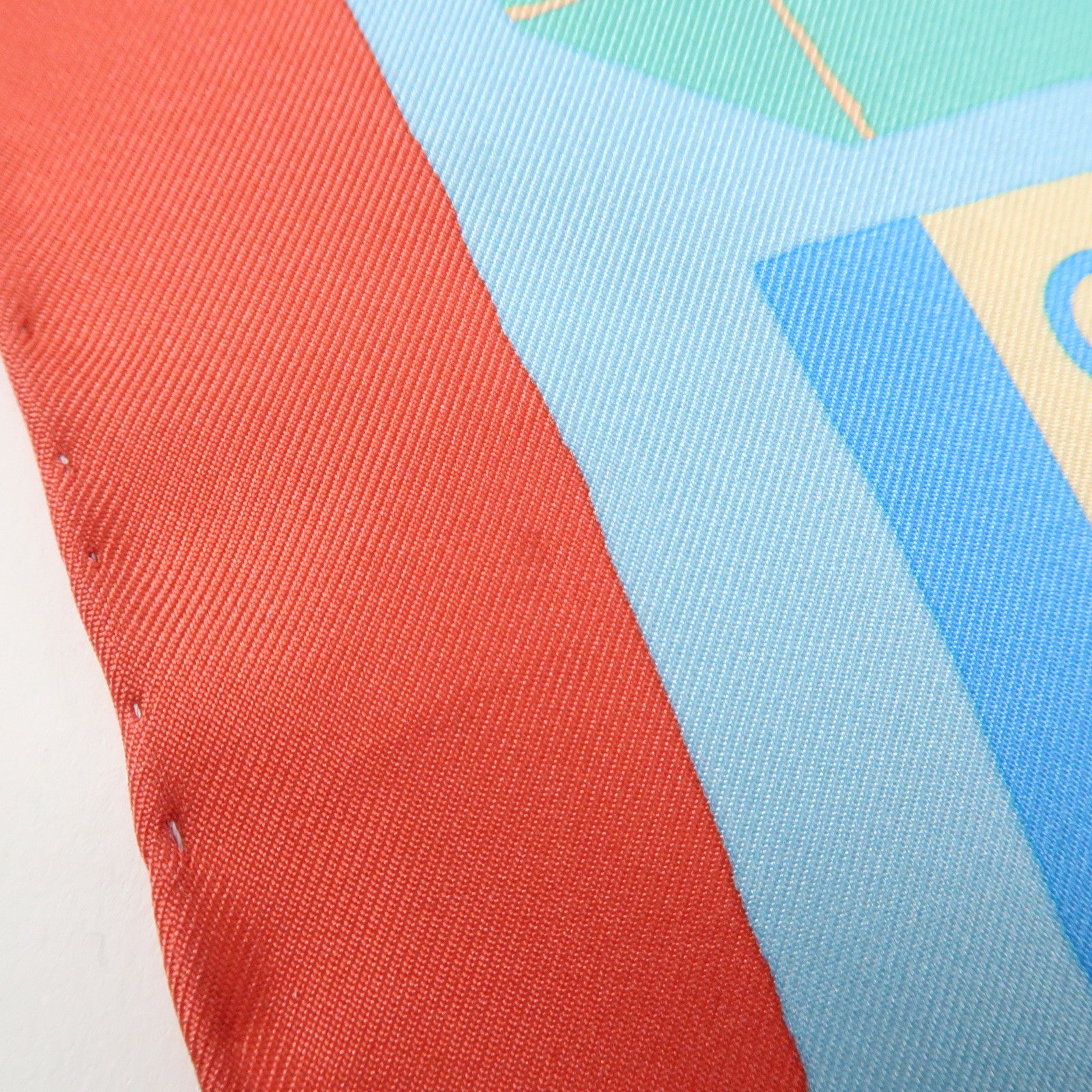 CHANEL COCO Mark Silk 100% Scarf Multi Color Used