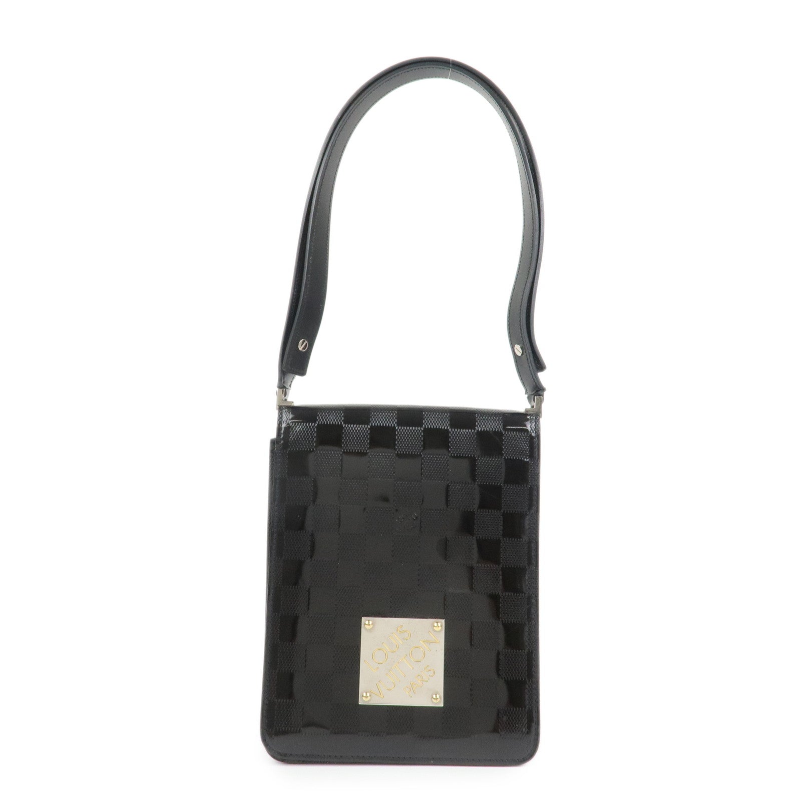 Louis Vuitton Damier Vernis Club Shoulder Bag Noir M92127