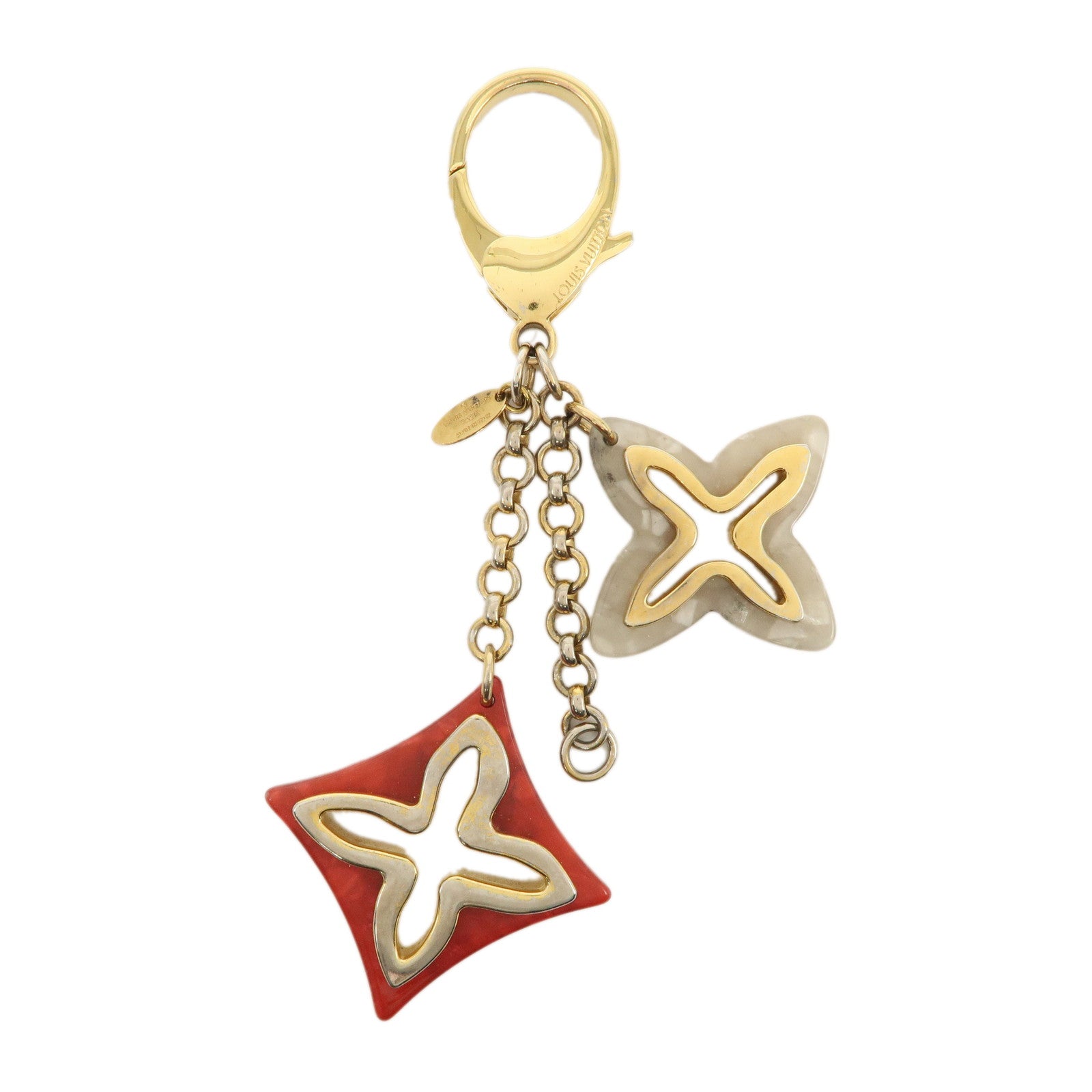 Louis Vuitton Bijoux Sac Insolence Bag Charm Gold Red M67947