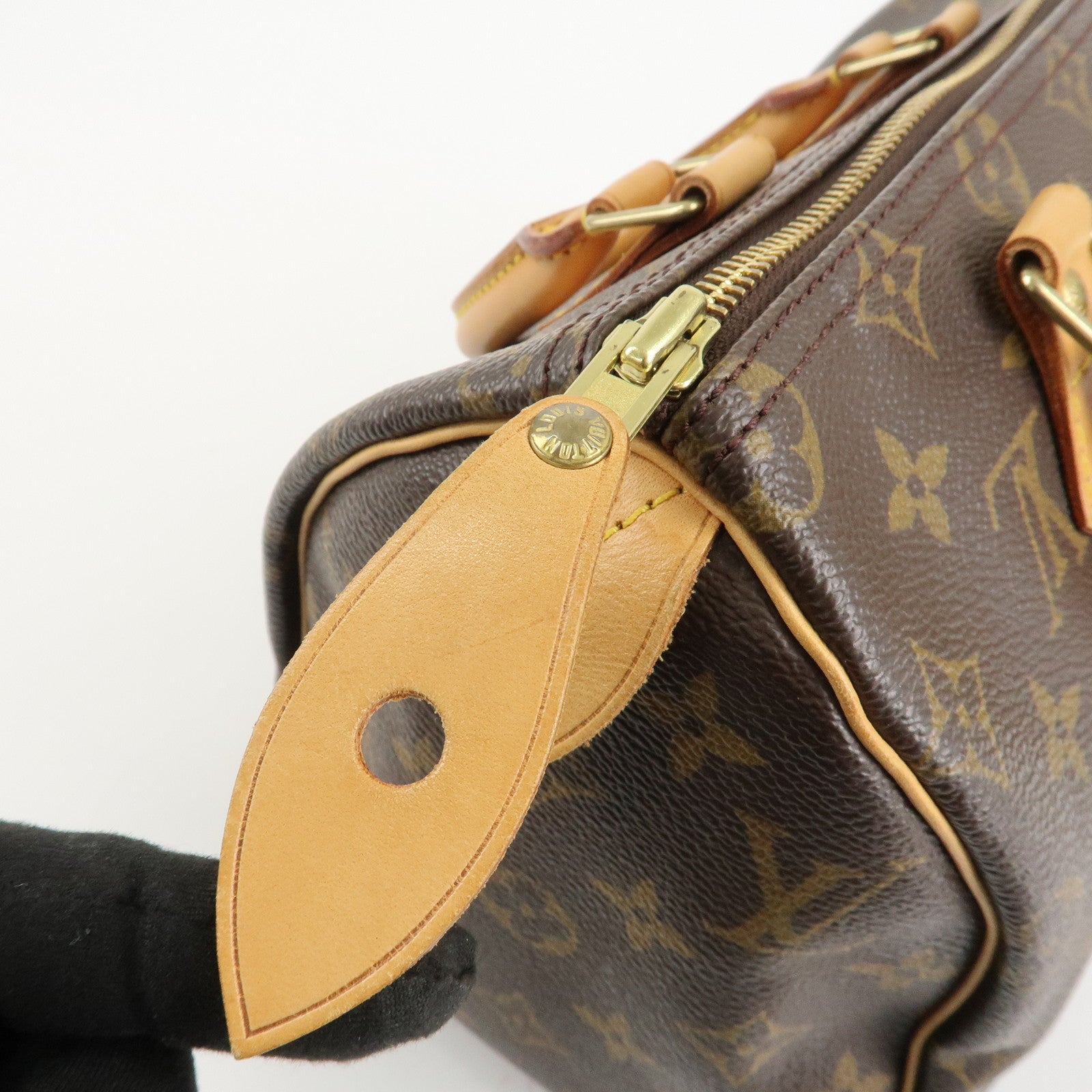 Louis Vuitton Monogram Speedy 25 Hand Bag Boston Bag M41528 Used