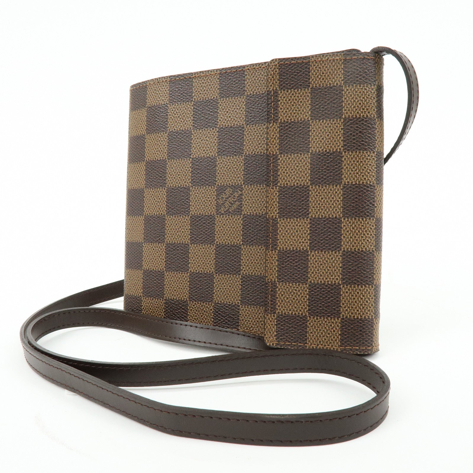 Louis Vuitton Damier Ebene Canvas Leather CD Case Holder N62935
