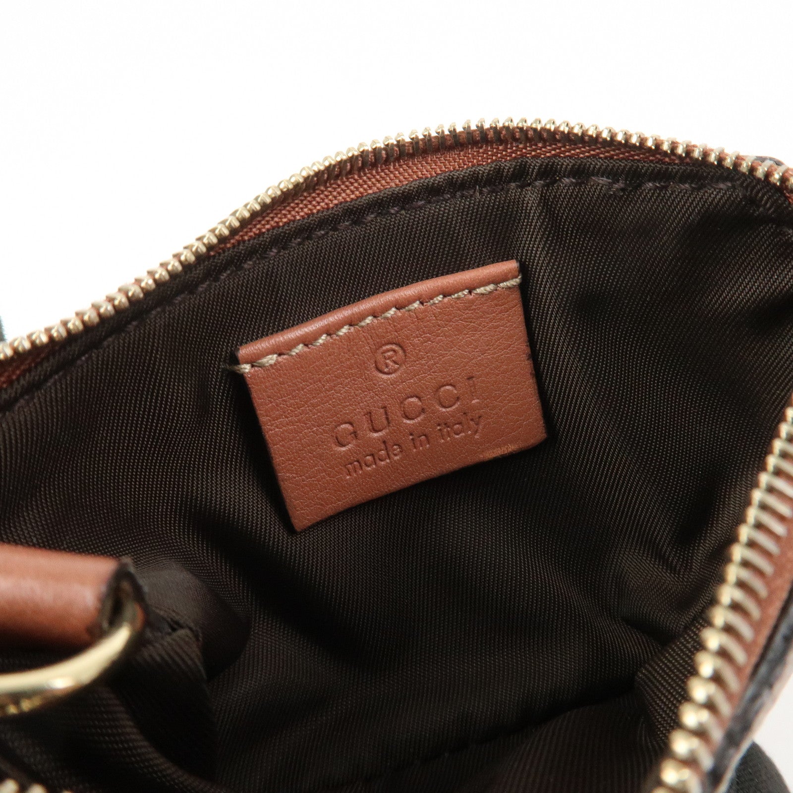 GUCCI GG Supreme PVC Coin Case Key Case Beige 233183