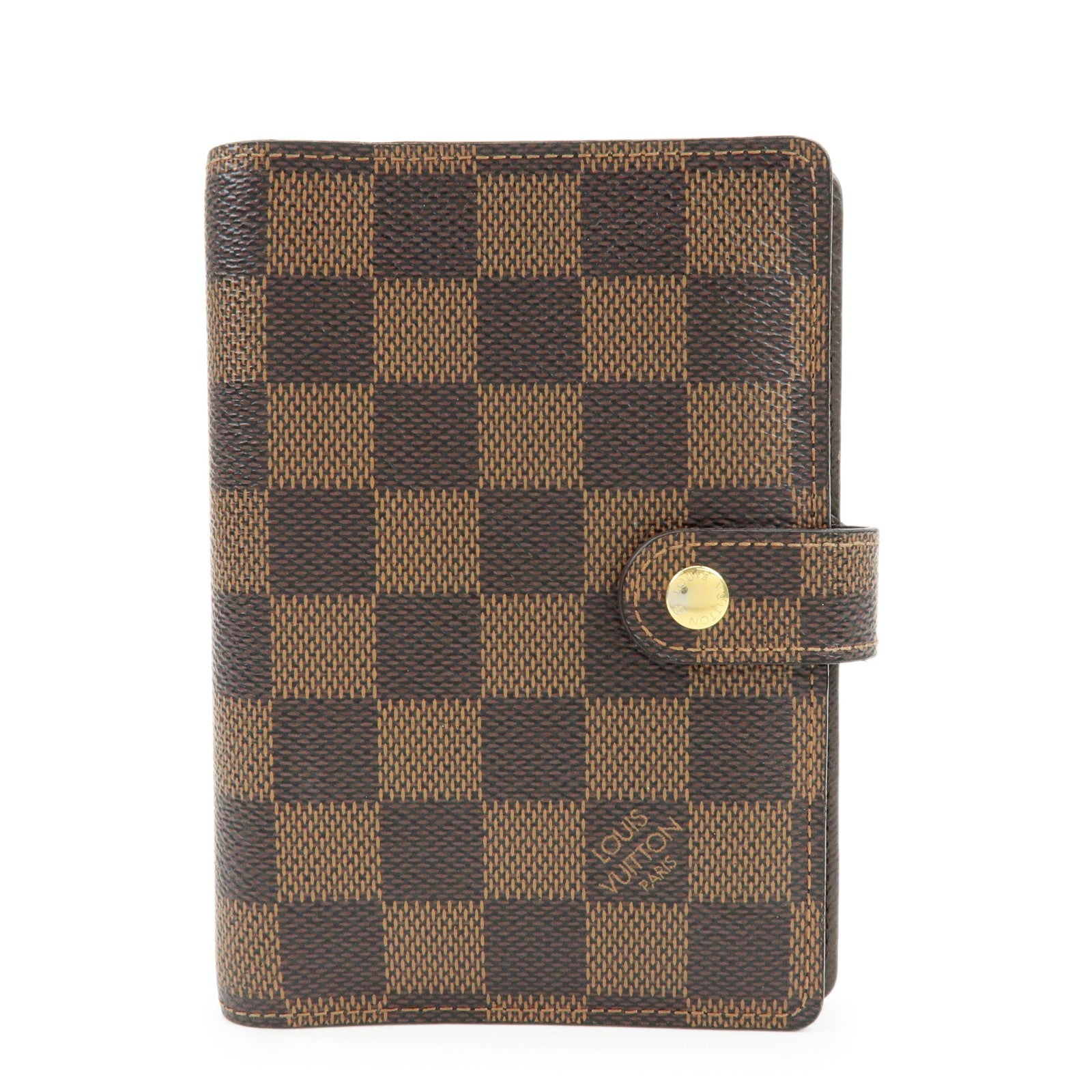 Louis Vuitton Damier Ebene Agenda PM Planner Cover Brown R20700