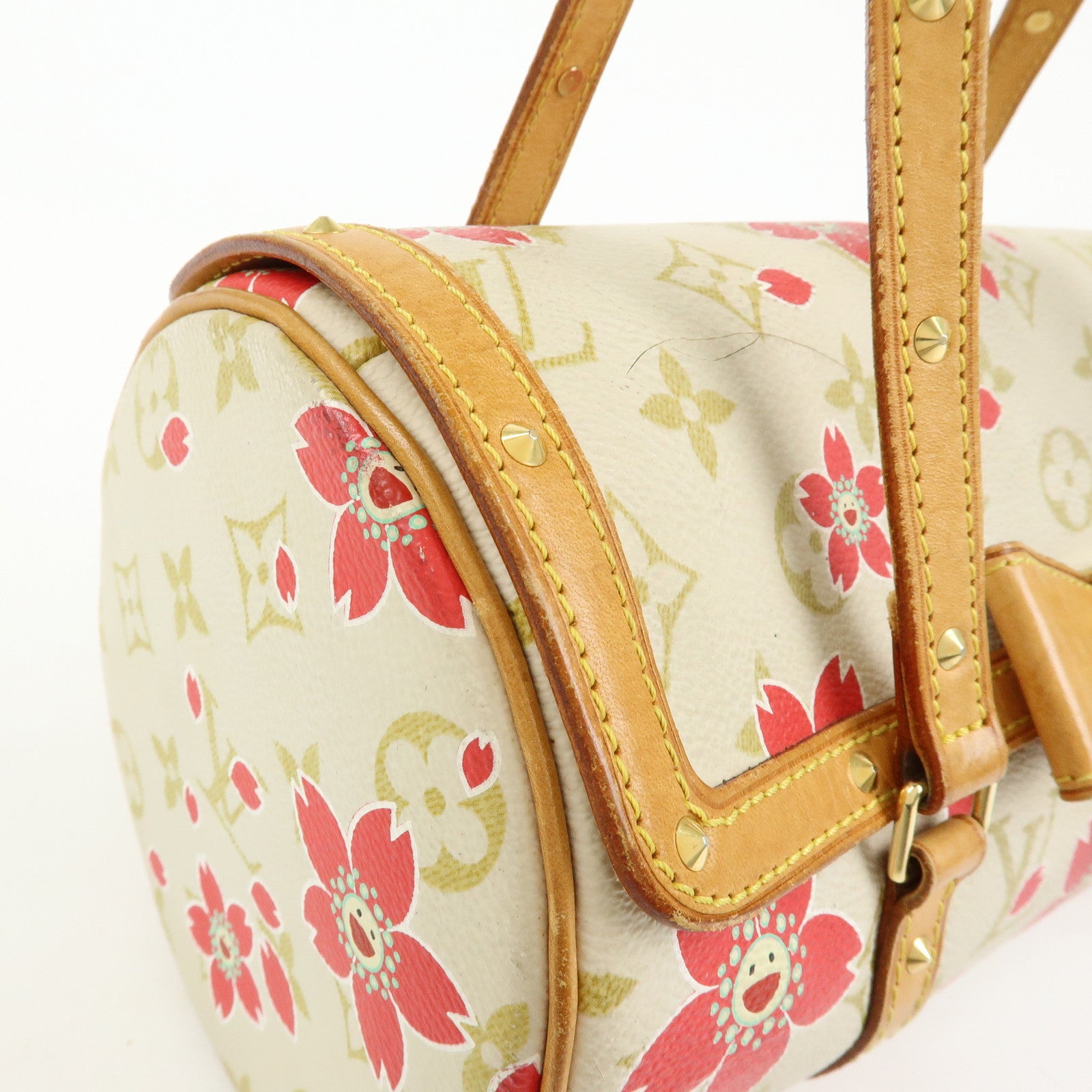 Louis Vuitton Monogram Cherry Blossom Papillon 26 Hand Bag M92011