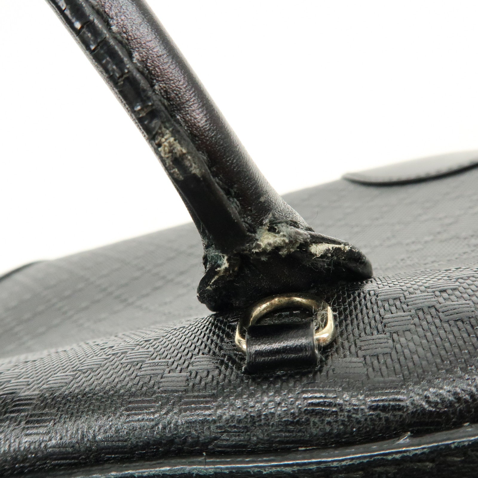 GUCCI Diamante Leather 2Way Bag Hand Bag Shoulder Bag Black 354224
