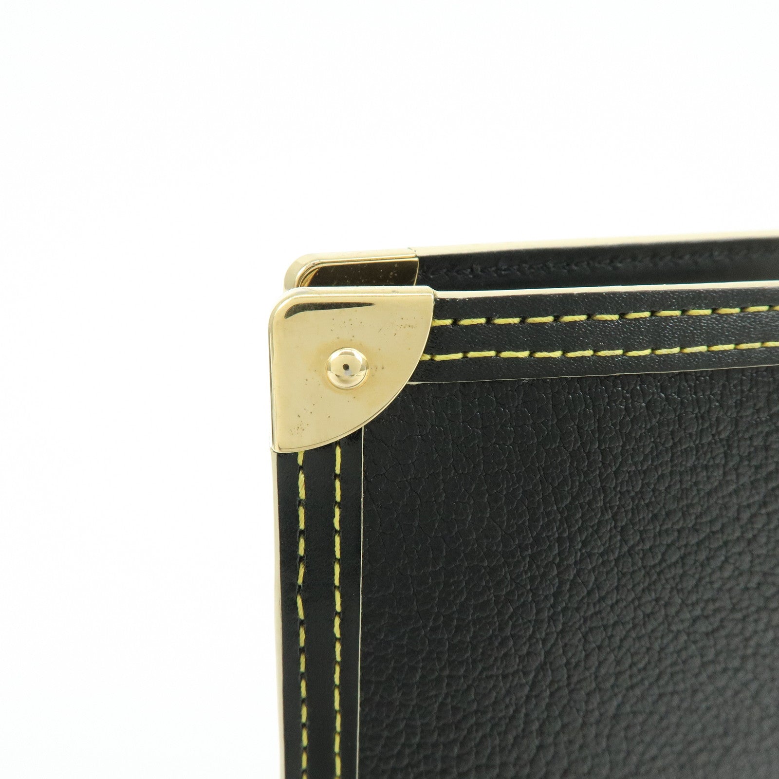 Louis Vuitton Suhari Leather Agenda MM Planner Cover Noir R20884