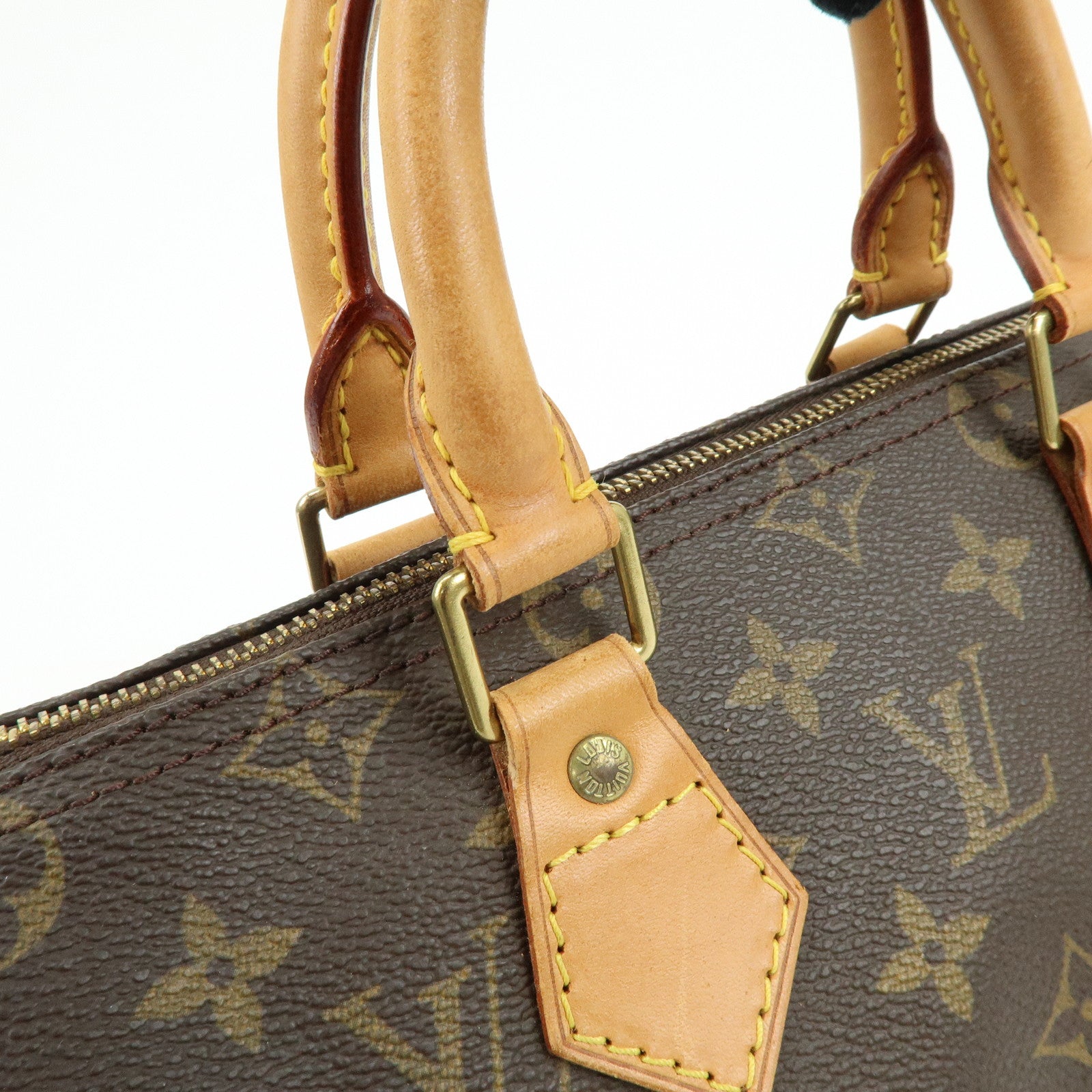 Louis Vuitton Monogram Speedy 25 Boston Bag Hand Bag Brown M41528
