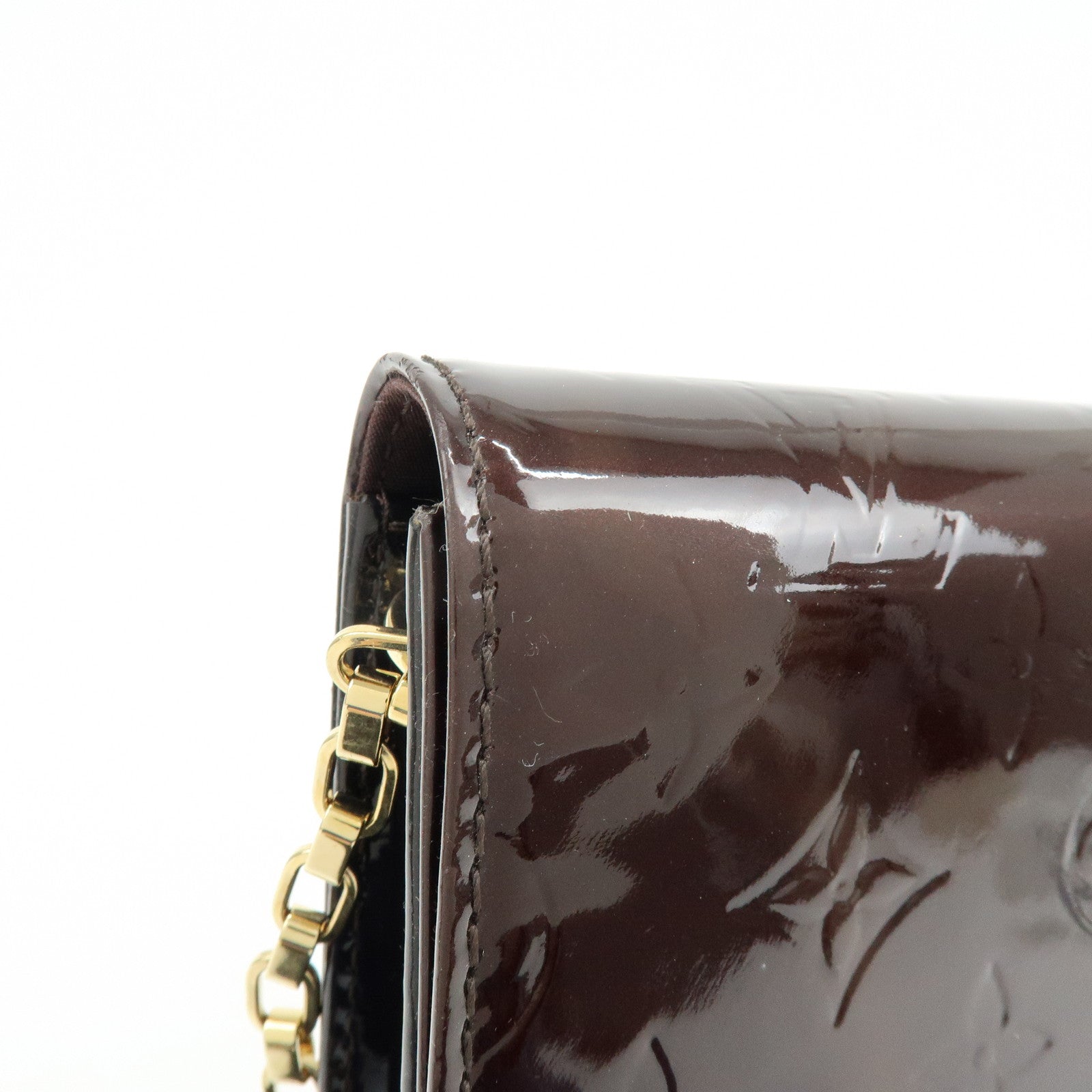 Louis Vuitton Monogram Vernis クラッチ アナ Style Amarante M90093