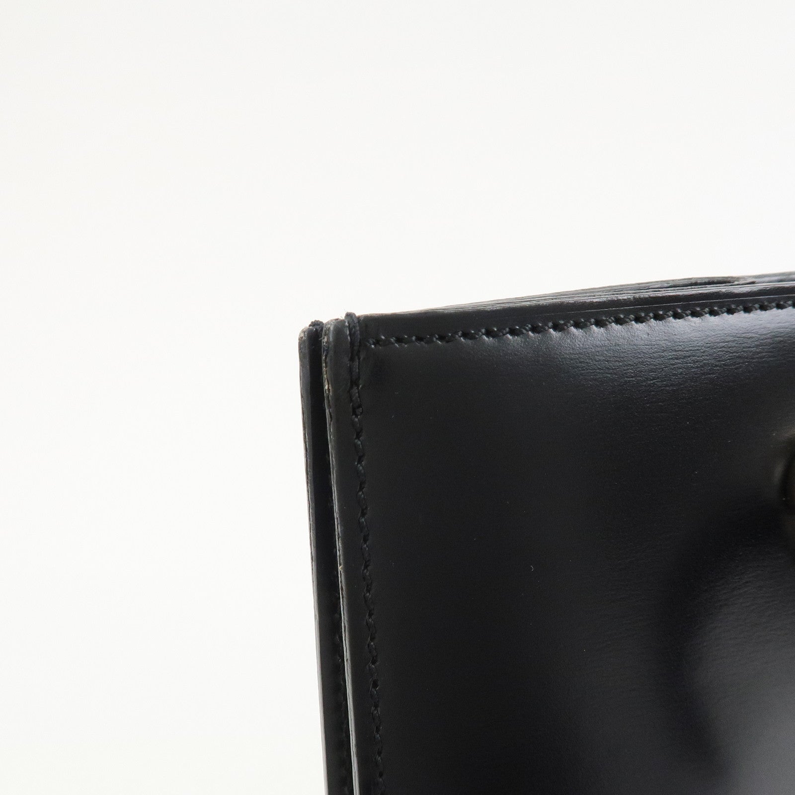 Cartier Leather Shoulder Bag Tote bag Black Silver