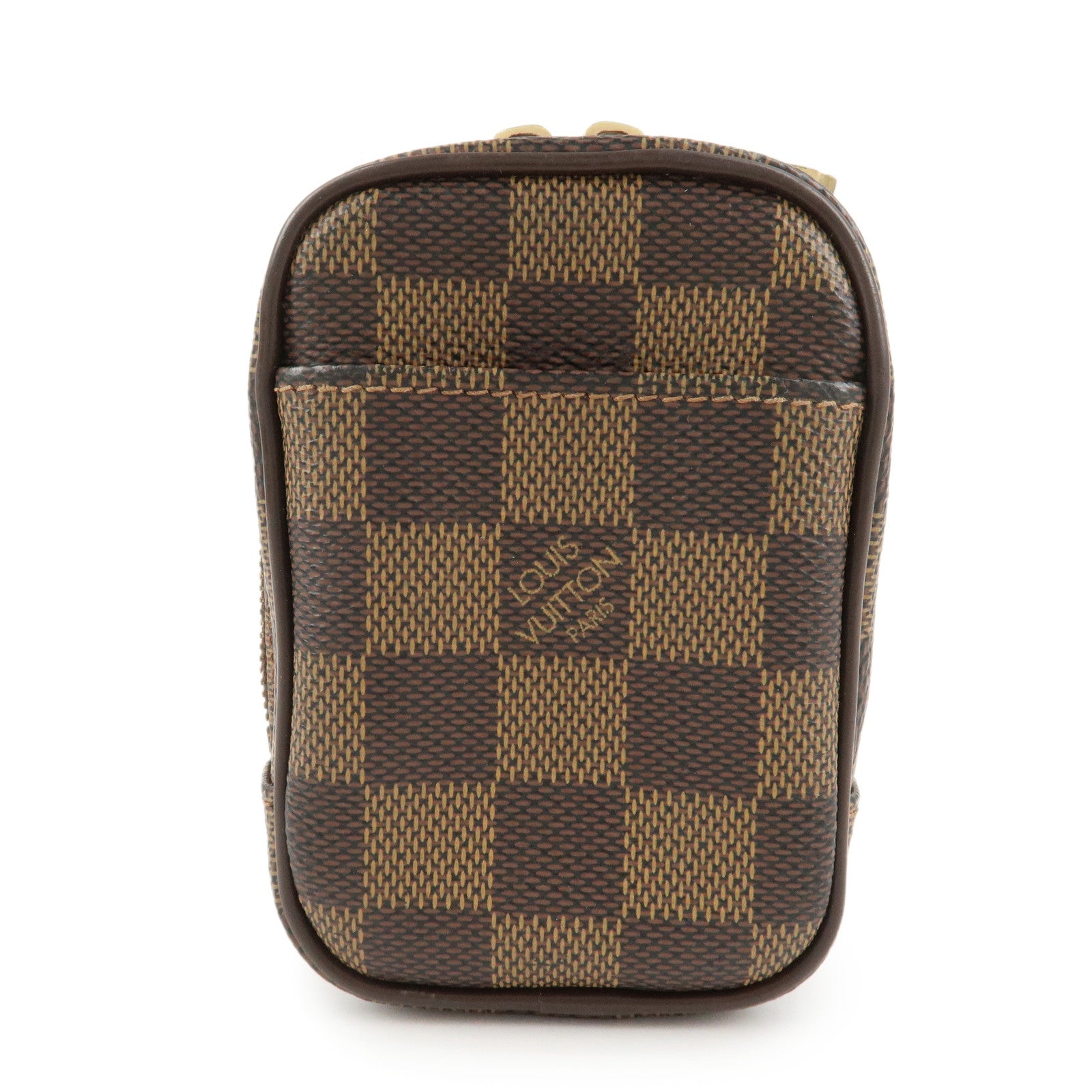 Louis Vuitton Damier Leather Canvas Etui Okapi PM Camera Case N61738 Used