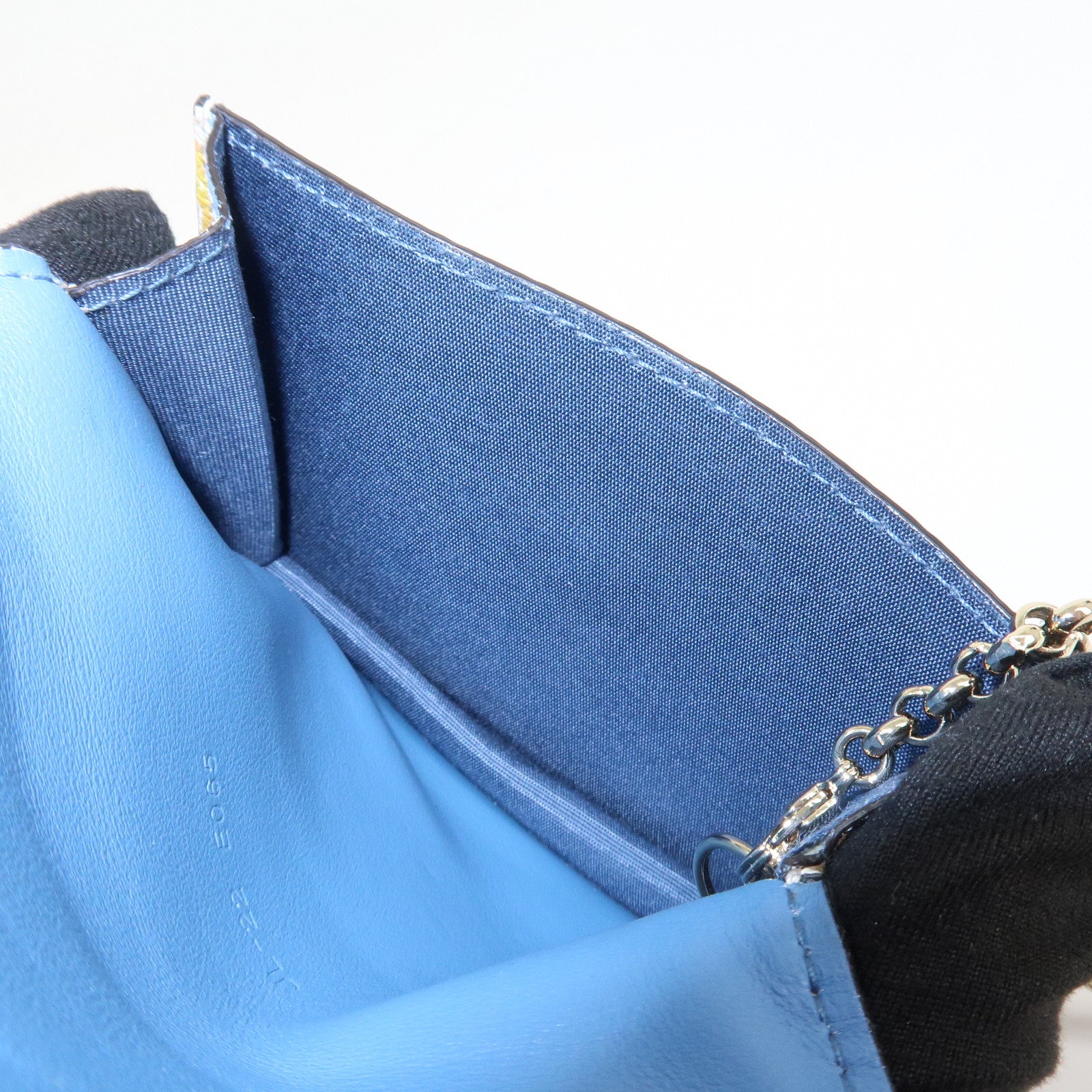 Ferragamo Gancini Leather Fragment Case Card Case Multicolor