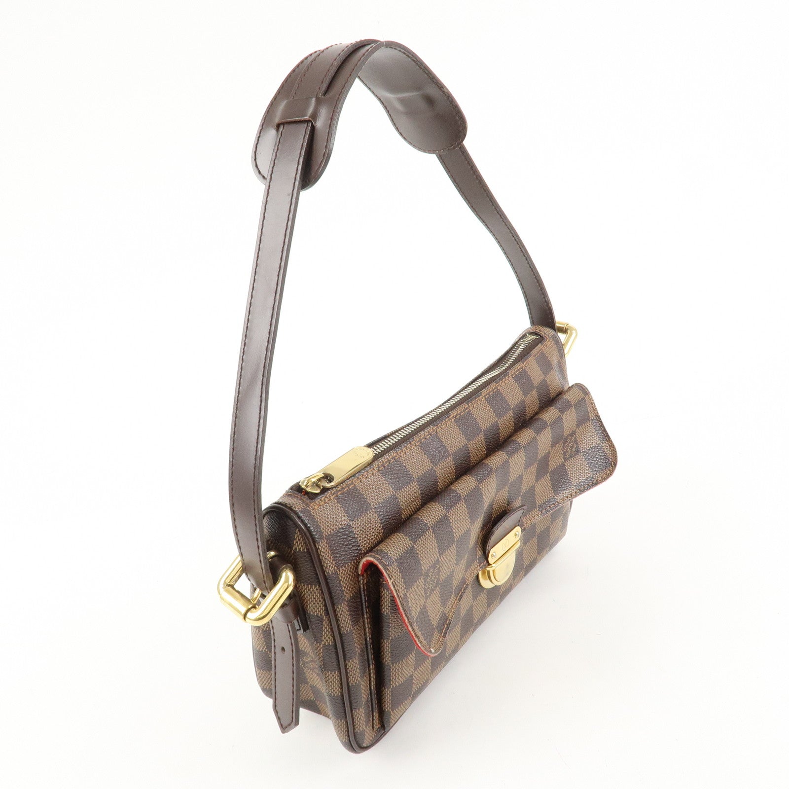 Louis Vuitton Damier Leather Canvas Ravello GM Shoulder Bag N60006 Used