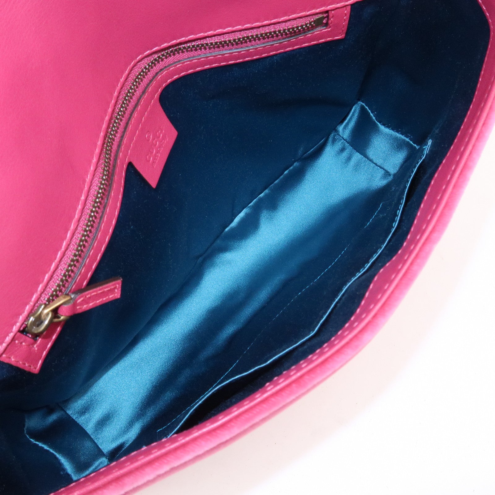 GUCCI GG Marmont Medium Velour Chain Shoulder Bag Pink 443496