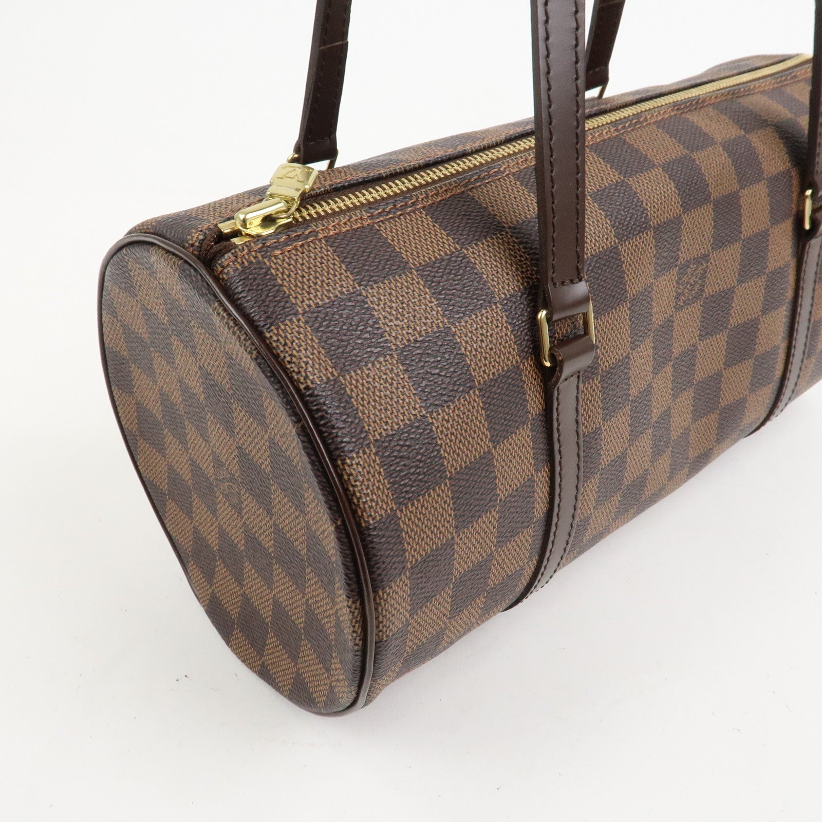 Louis Vuitton Damier Ebene Papillon 30 Hand Bag Brown N51303