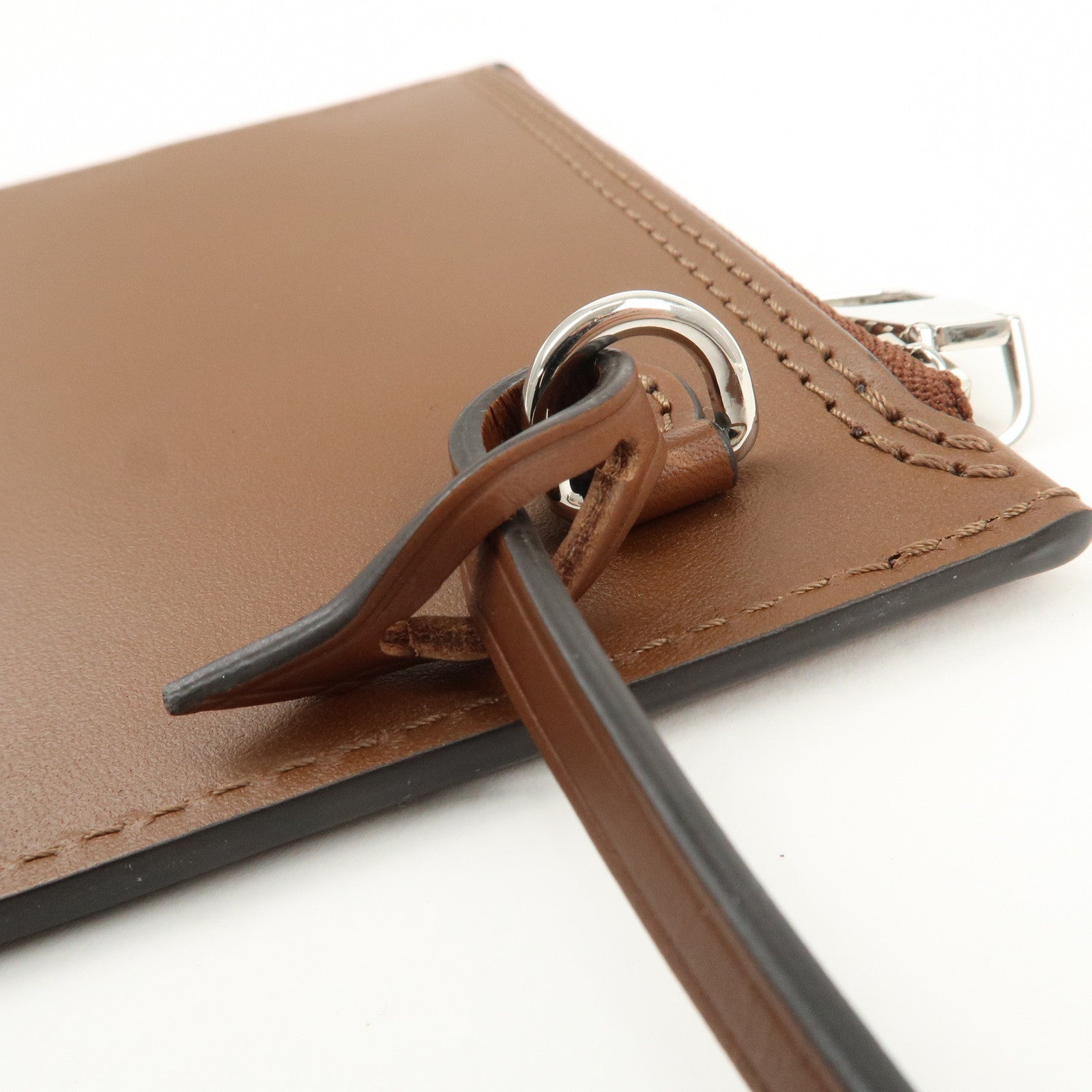 Louis Vuitton Mahina Leather Pouch for Hina PM Brown Used