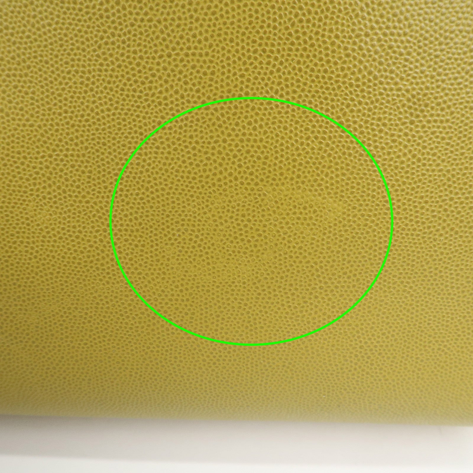 CHANEL COCO Mark Caviaskin Leather Tote Bag Hand Bag Yellow