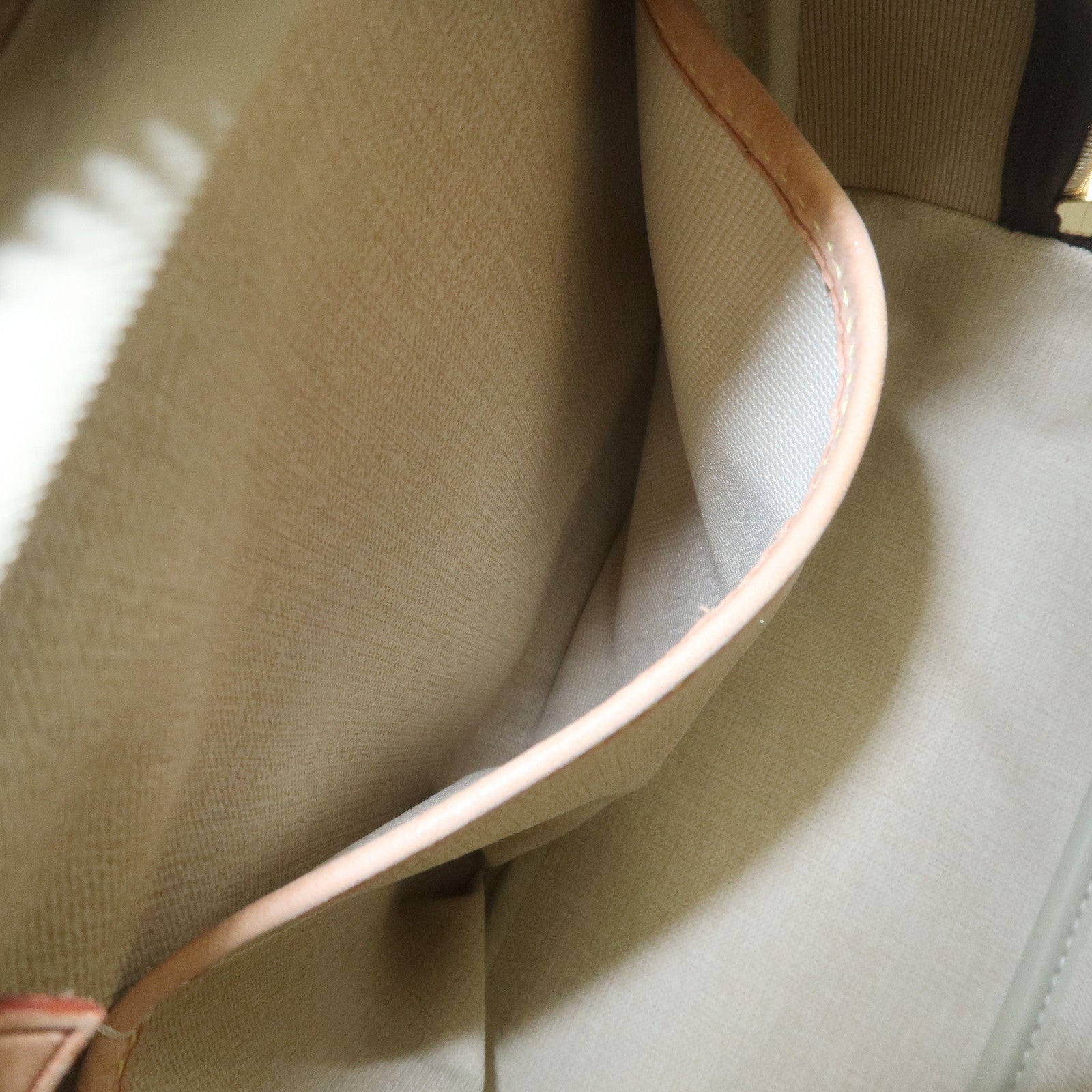 Louis Vuitton Monogram Deauville Hand Bag Brown M47270 Used