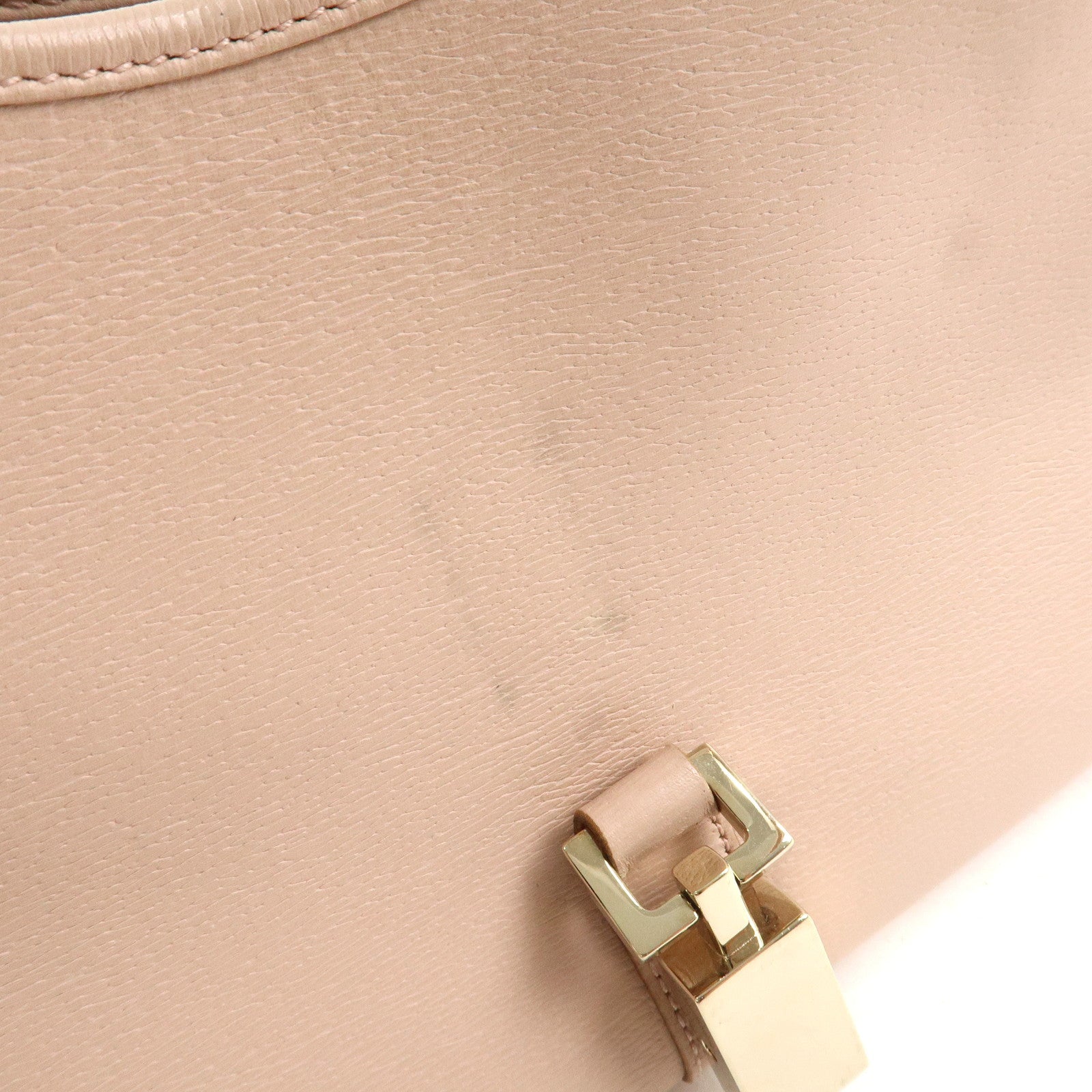 GUCCI Jackie Logo Leather Shoulder Bag Hand Bag Pink 002.1067