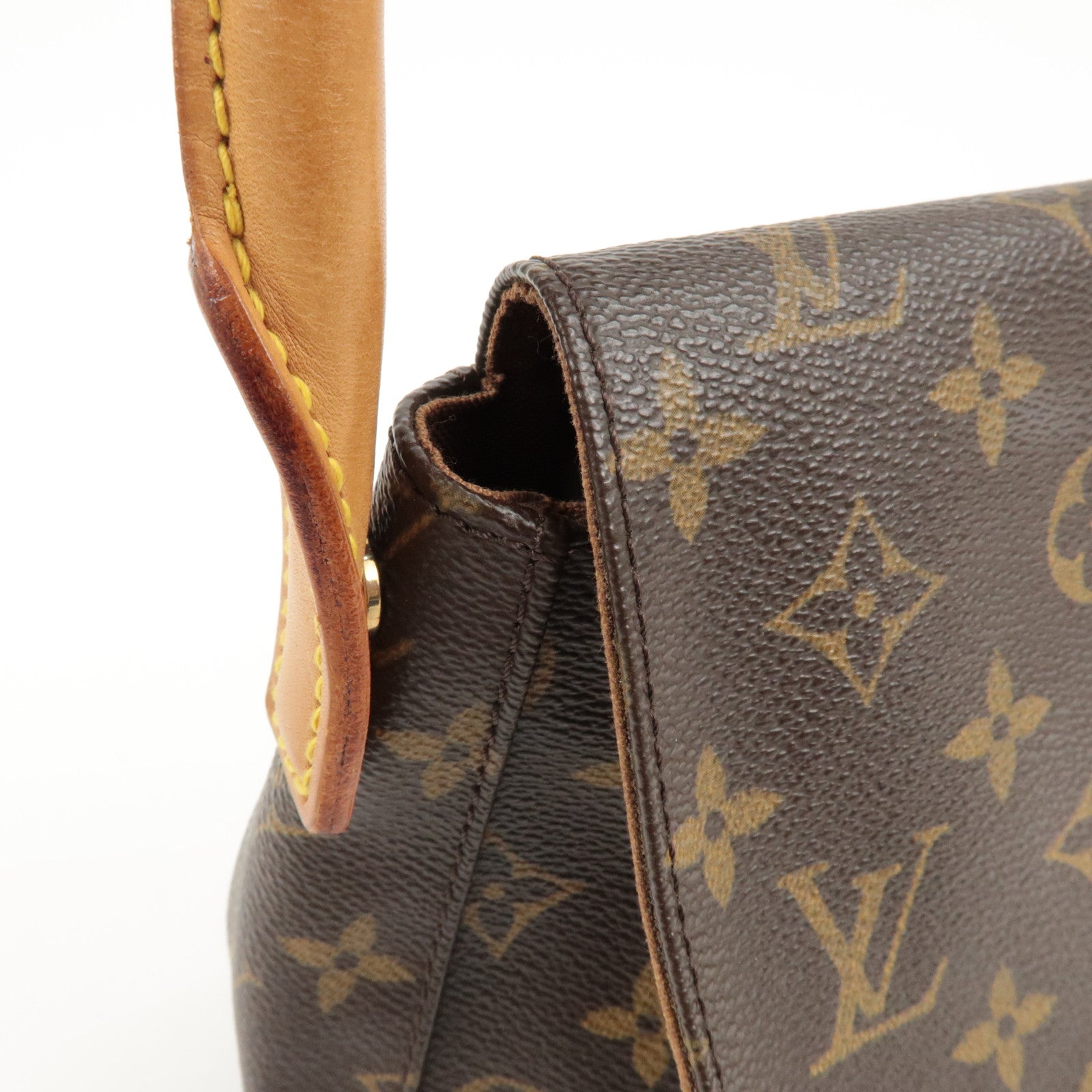 Louis Vuitton Monogram Mini Looping Shoulder Bag Brown M51147 Used