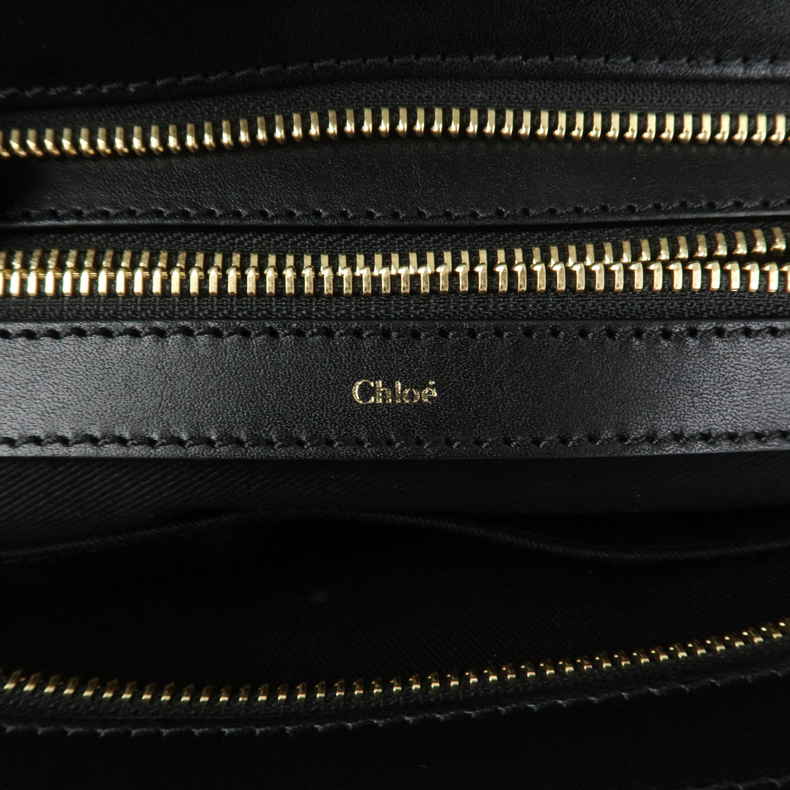 Chloe Leather Alice Bag 2Way Shoulder Hand Bag Black 04-13-50-65