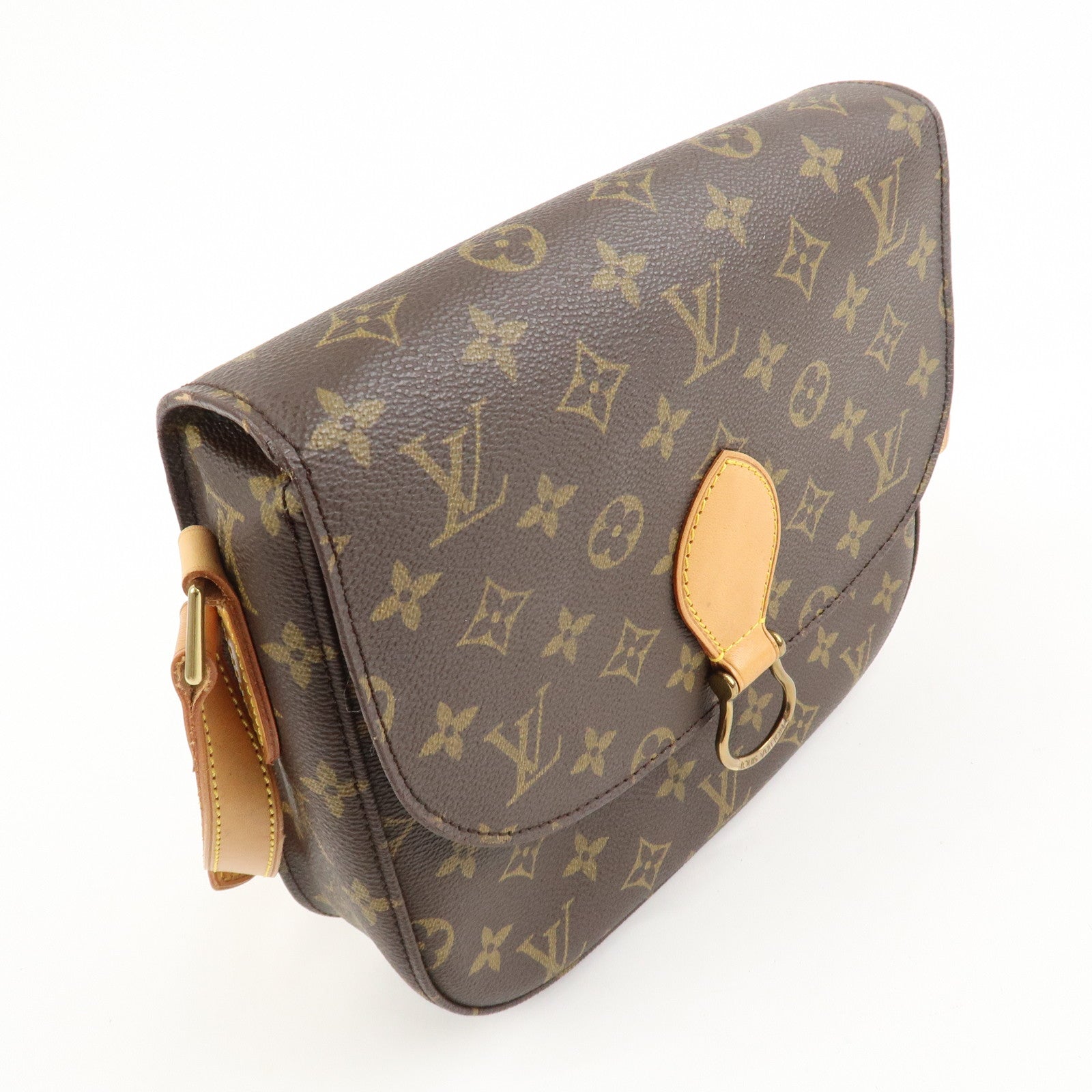 Louis Vuitton Monogram Saint Cloud GM Shoulder Bag Brown M51242 Used