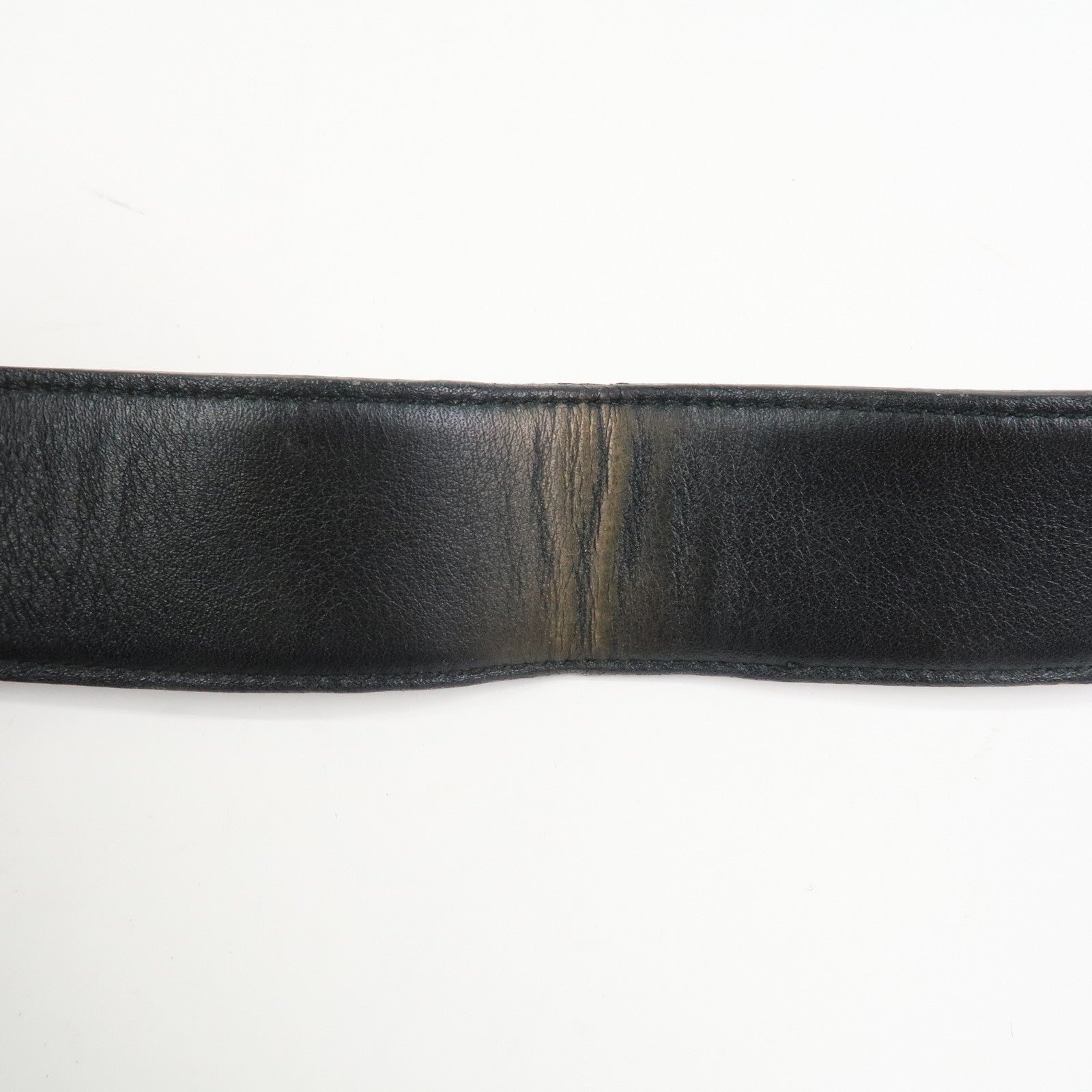 Ferragamo Vara Ribbon Leather Shoulder Bag Hand Bag Black