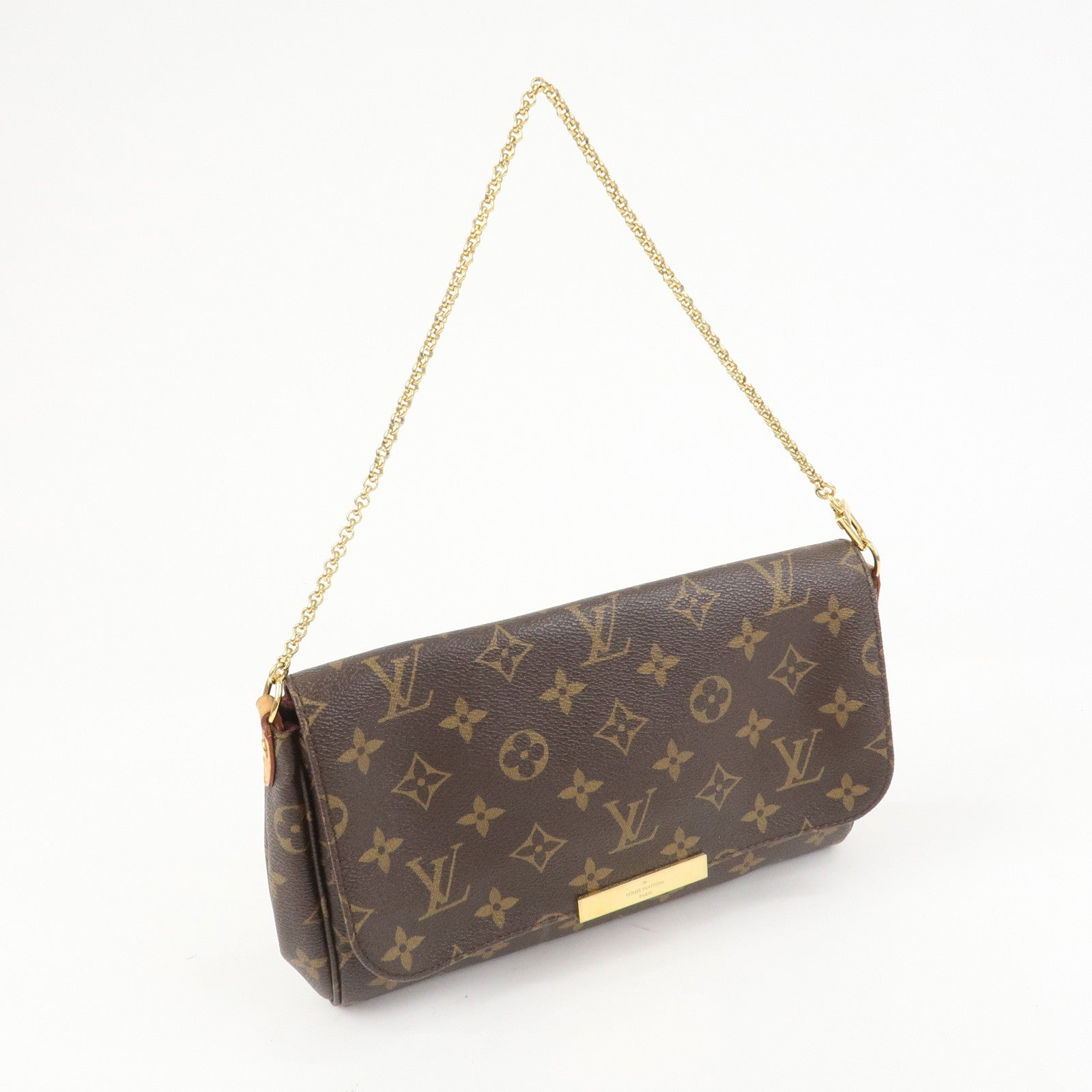Louis Vuitton Monogram Favorite MM Shoulder Bag Brown M40718