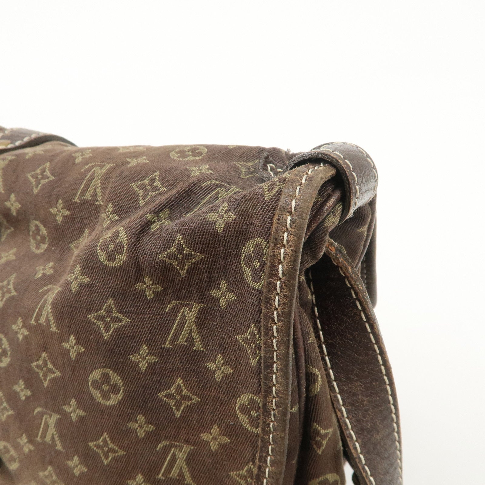 Louis Vuitton Monogram Mini Saumur 30 Hand Bag Brown Canvas M95227 Used