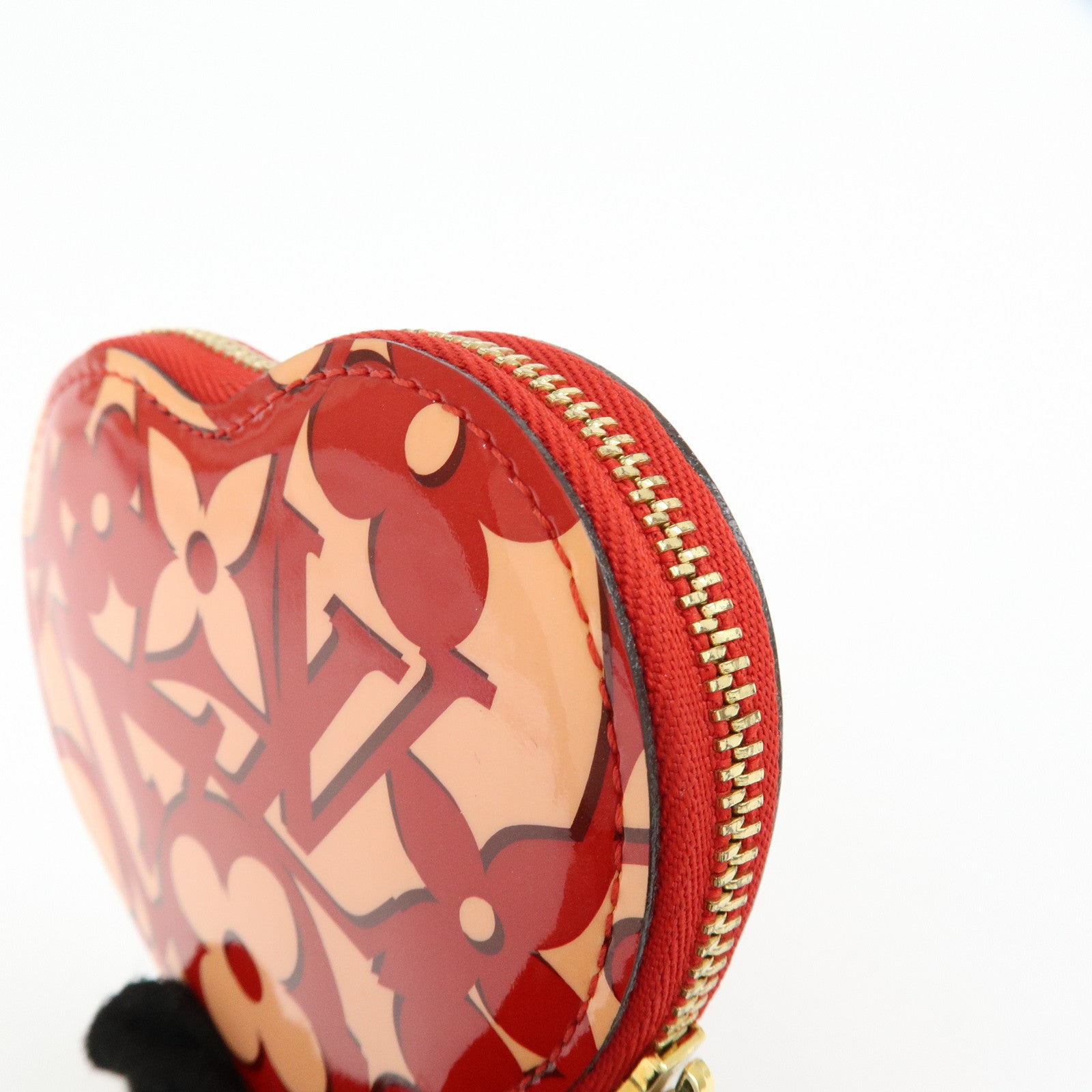 Louis Vuitton Sweet Monogram Vernis Portemonnaie Coeur Pink M90133