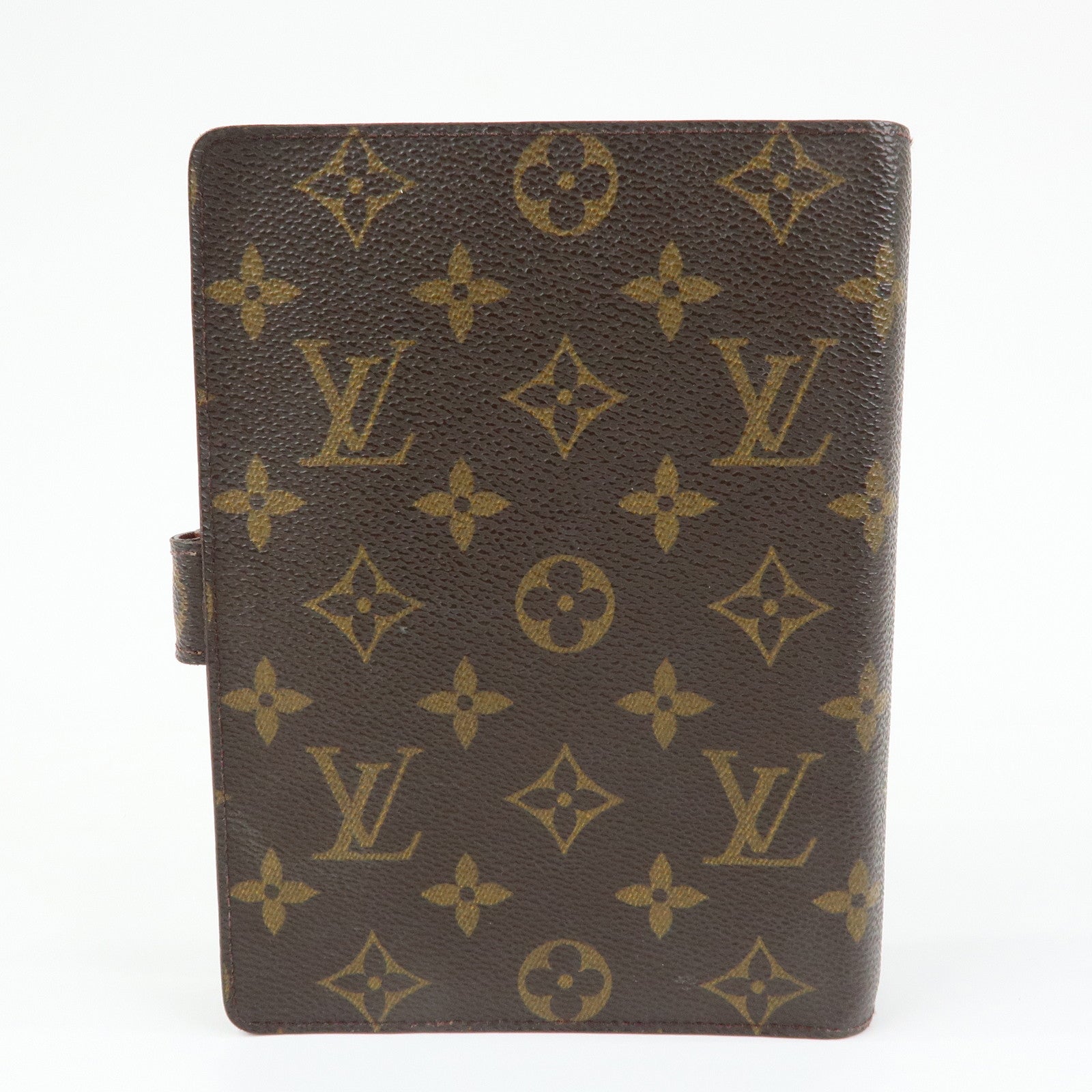 Louis Vuitton Monogram Agenda MM Planner Cover Brown R20105
