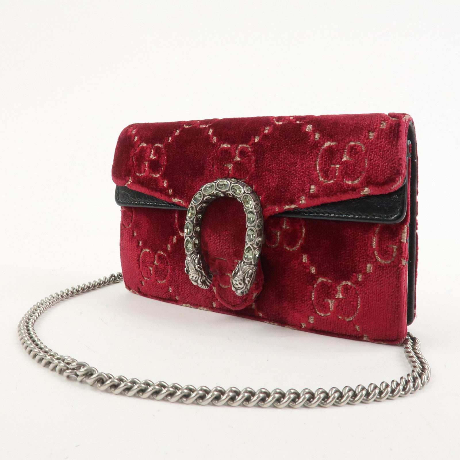 GUCCI Dionysus Super Mini Bag Leather Chain Shoulder Bag 476432