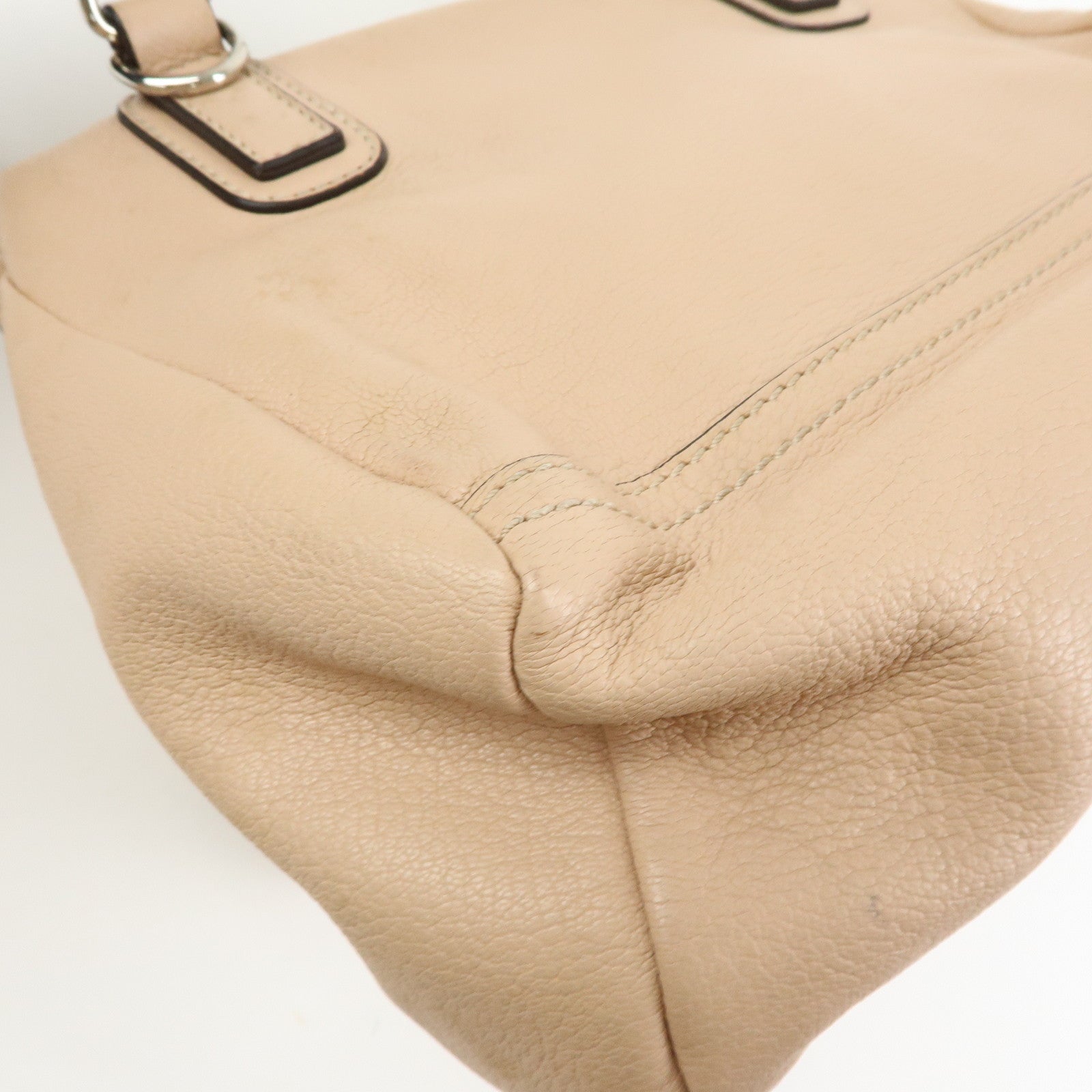 GIVENCHY Pandora Leather 2Way Bag Hand Bag Shoulder Bag Beige