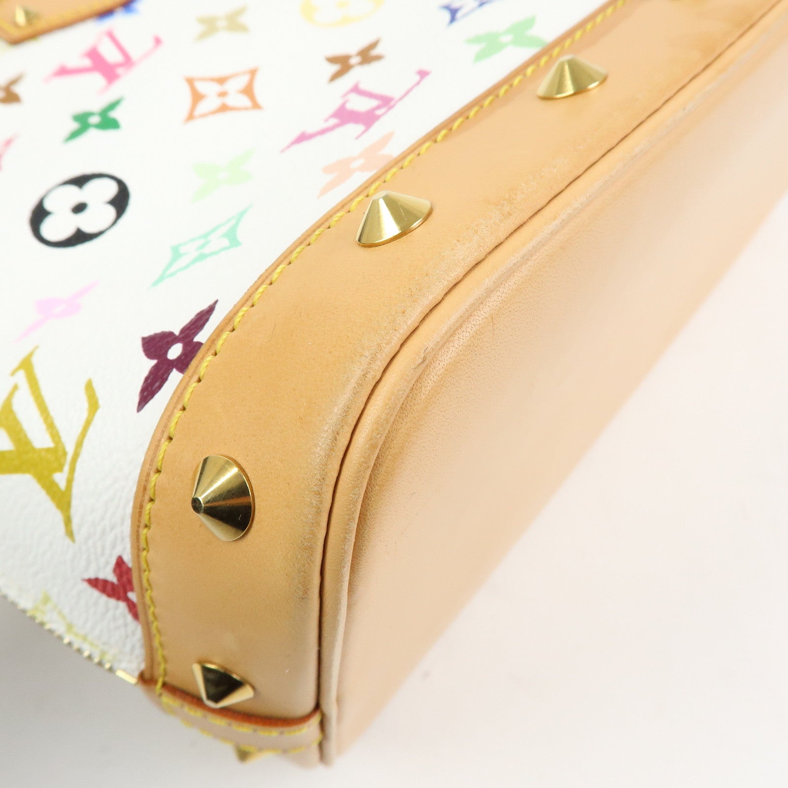 Louis Vuitton Monogram Multicolor Alma PM Hand Bag Blanc M92647