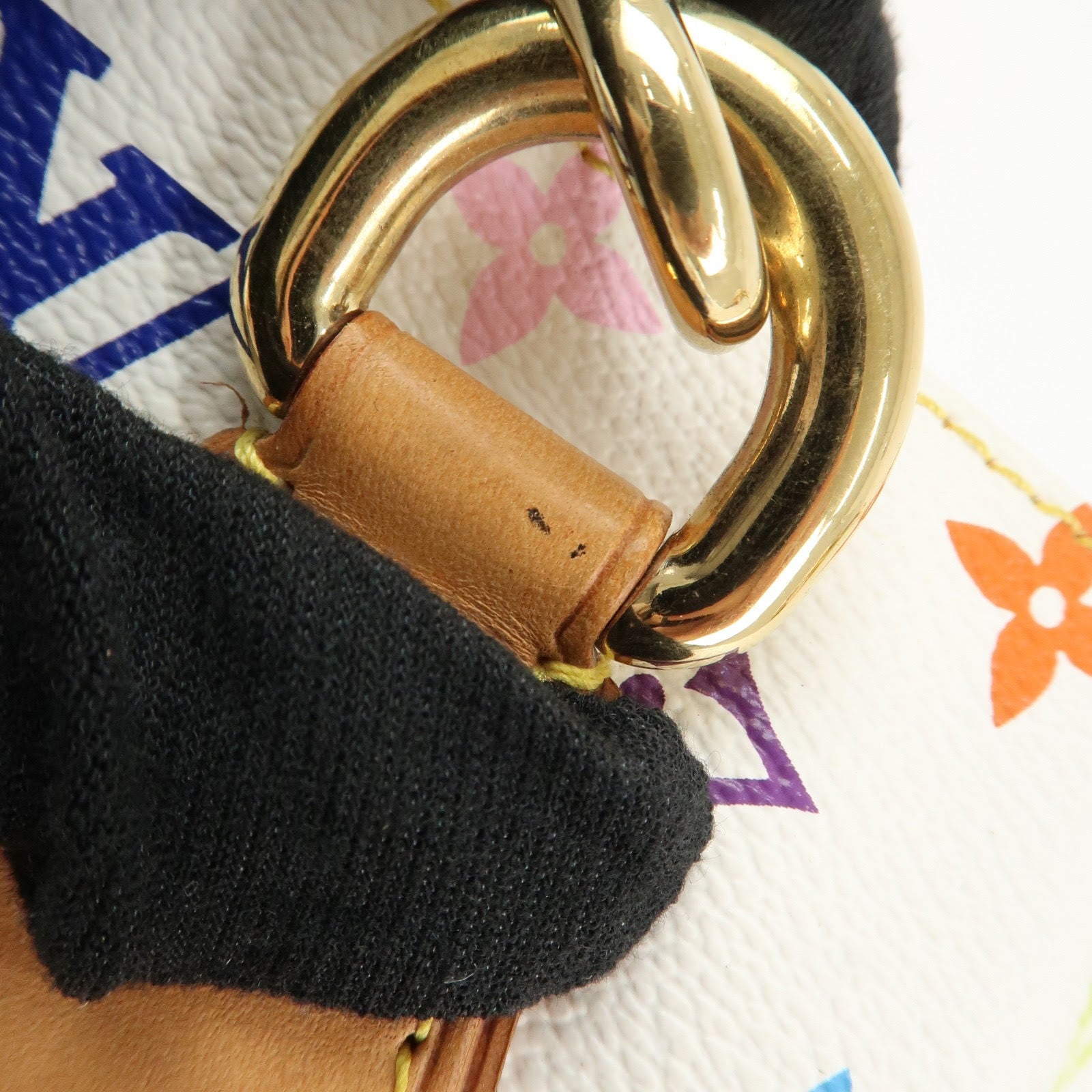 Louis Vuitton Monogram Multicolor Audra Hand Bag Blanc M40047 Used