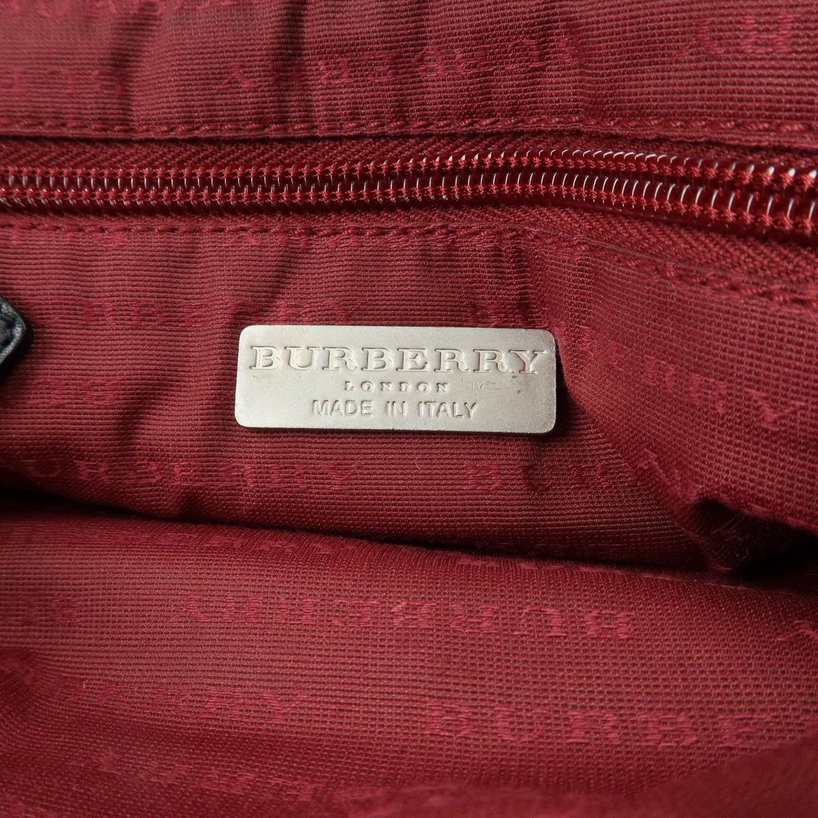 BURBERRY Plaid Wool Leather Shoulder Bag Crossbody Bag Black