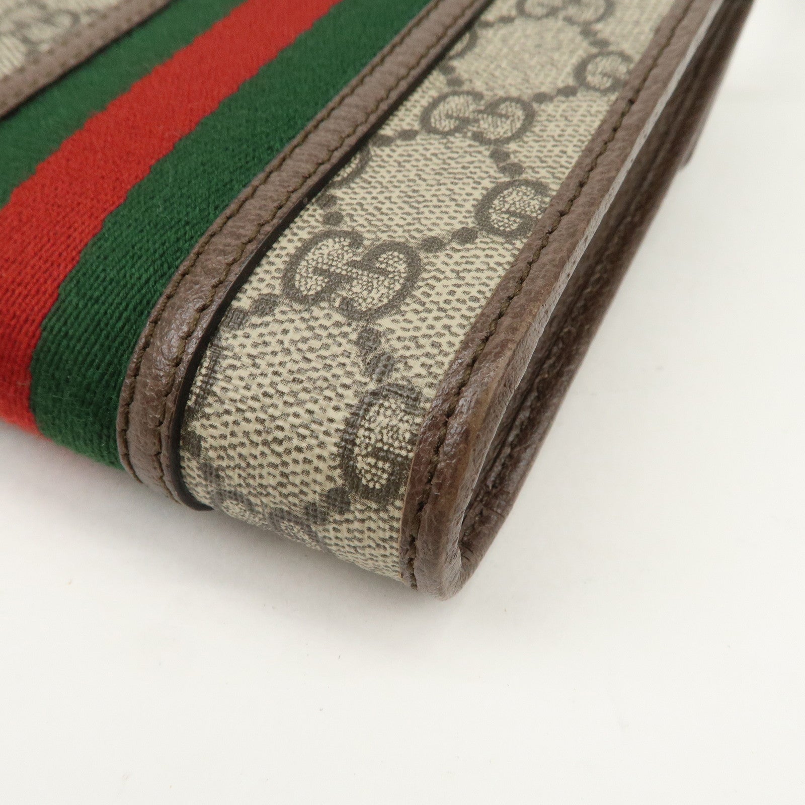 GUCCI Ophidia Sherry GG Supreme PVC Mini Shoulder Bag Beige 625757