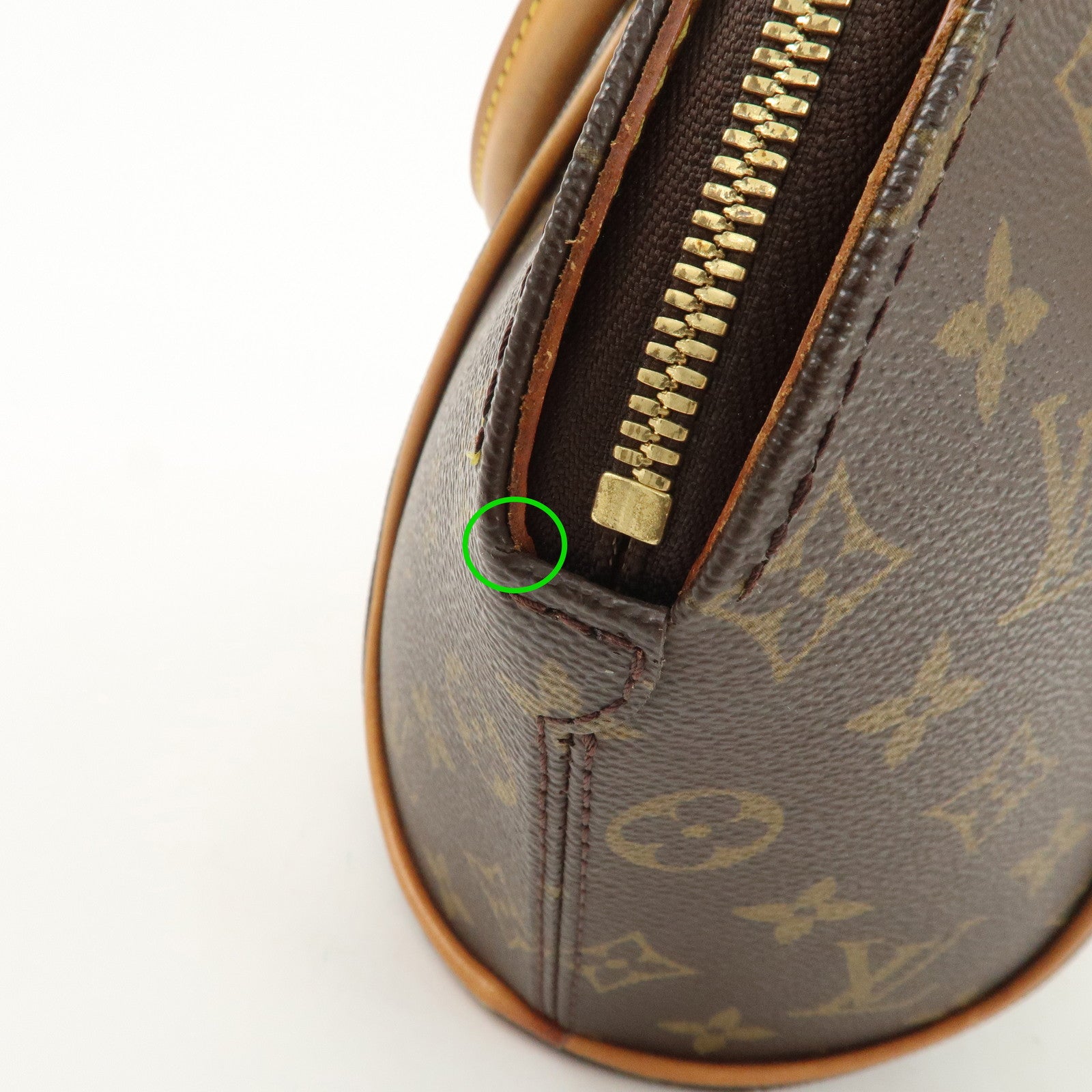 Louis Vuitton Monogram Ellipse PM Hand Bag Brown Gold Hardware M51127 Used