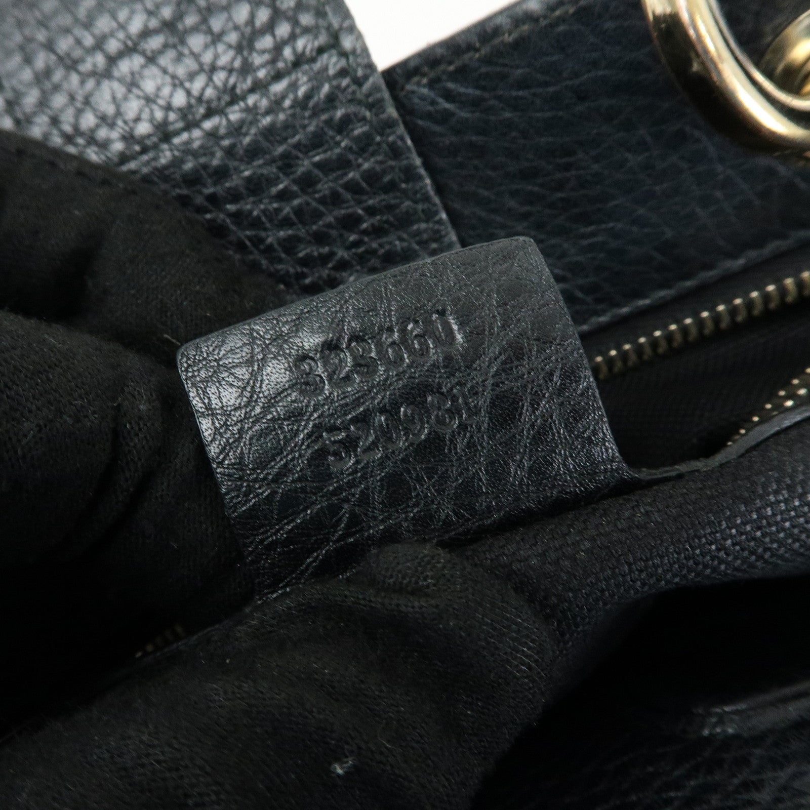 GUCCI Bamboo Shopper Medium Leather 2Way Hand Shoulder Bag 323660