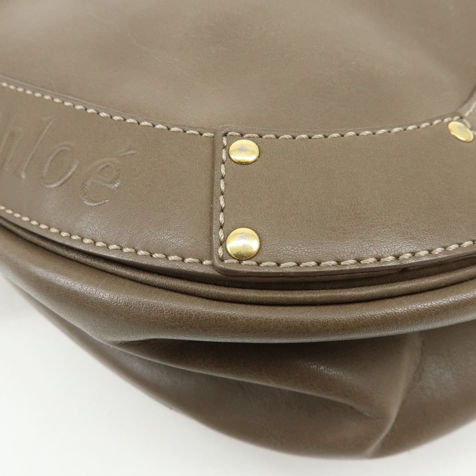 Chloe Eden Leather Shoulder Bag Crossbody Bag Tassel Brown