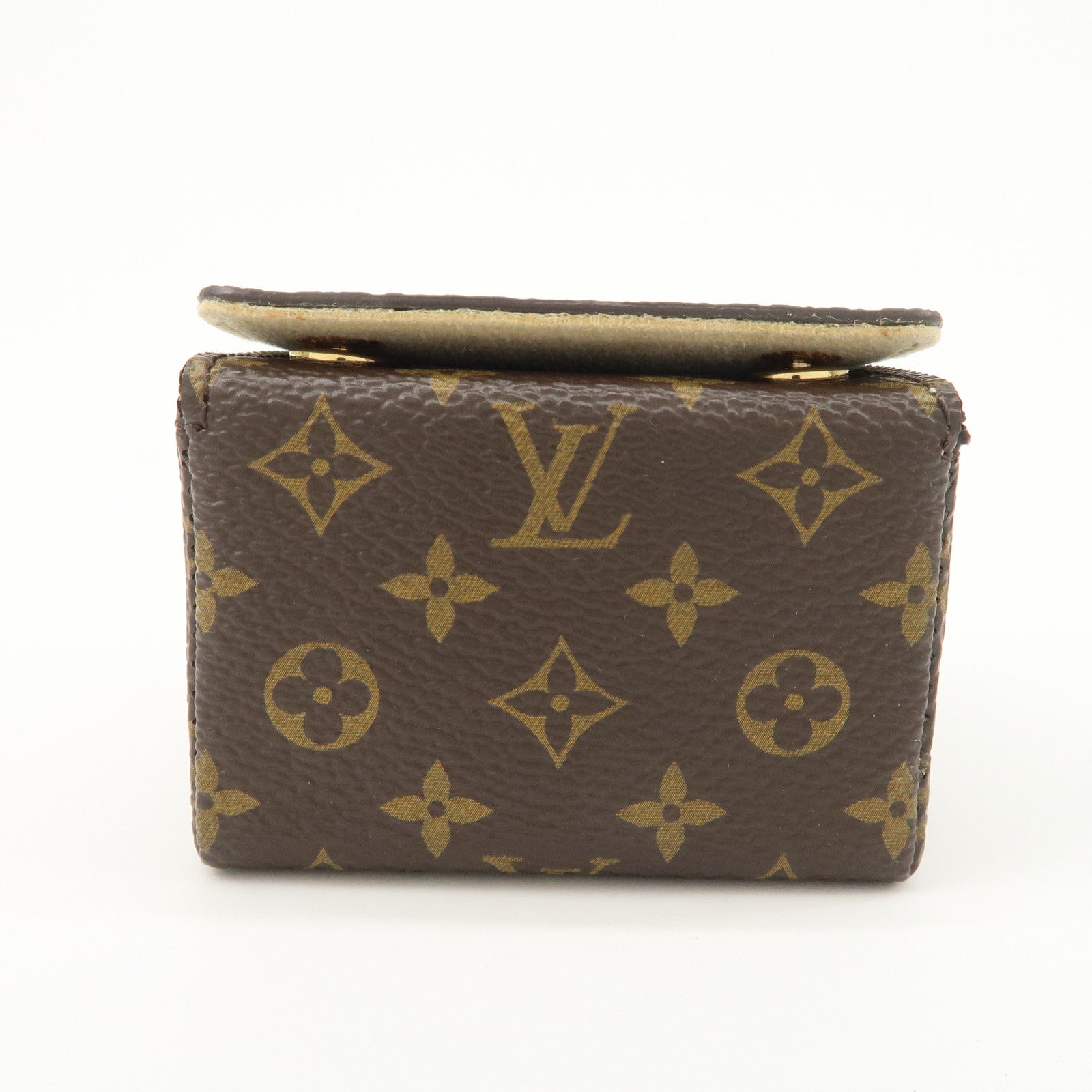 Louis Vuitton Monogram Canvas Jewelry Case Jewelry Box Brown