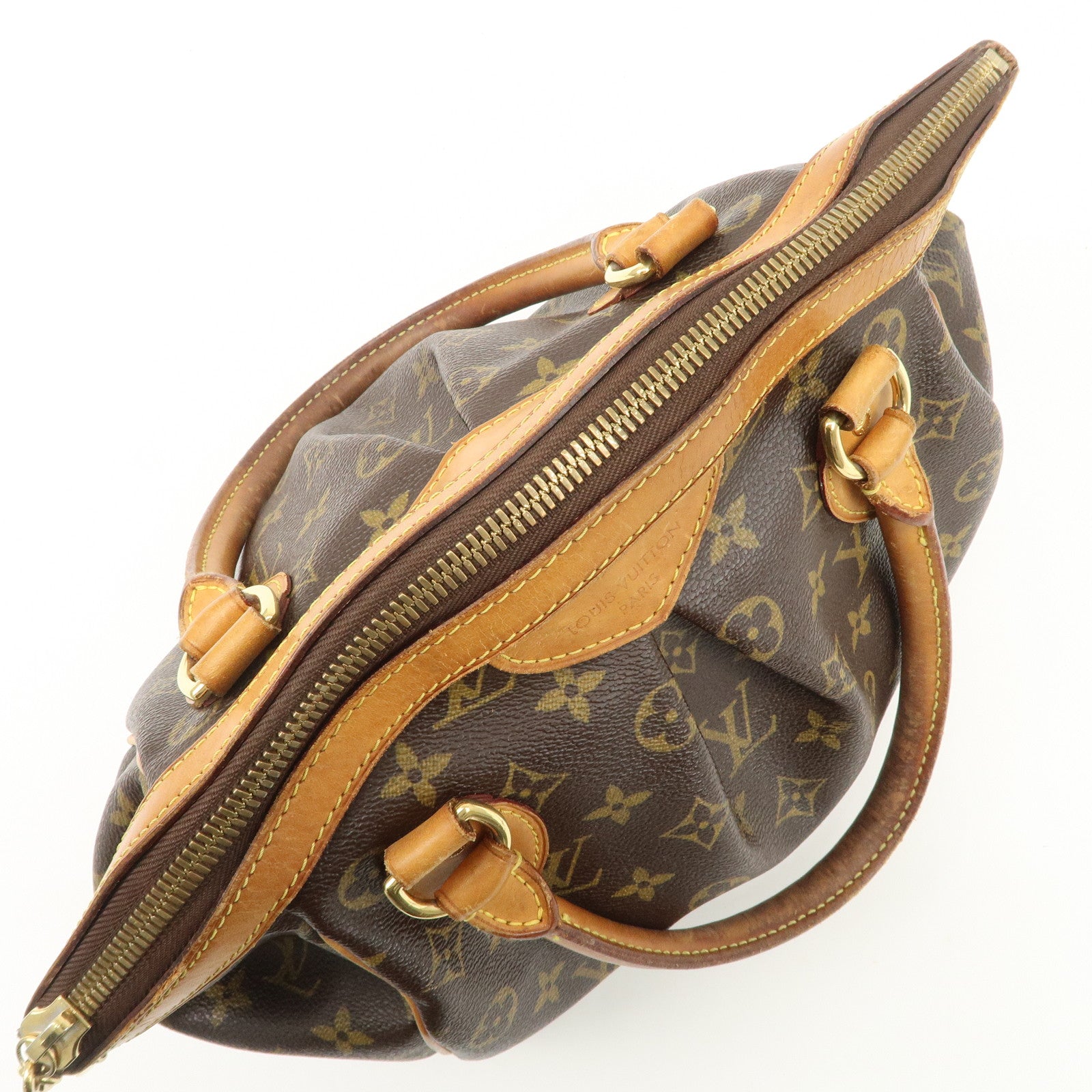 Louis Vuitton Monogram Tivoli PM Hand Bag Brown M40143 Used