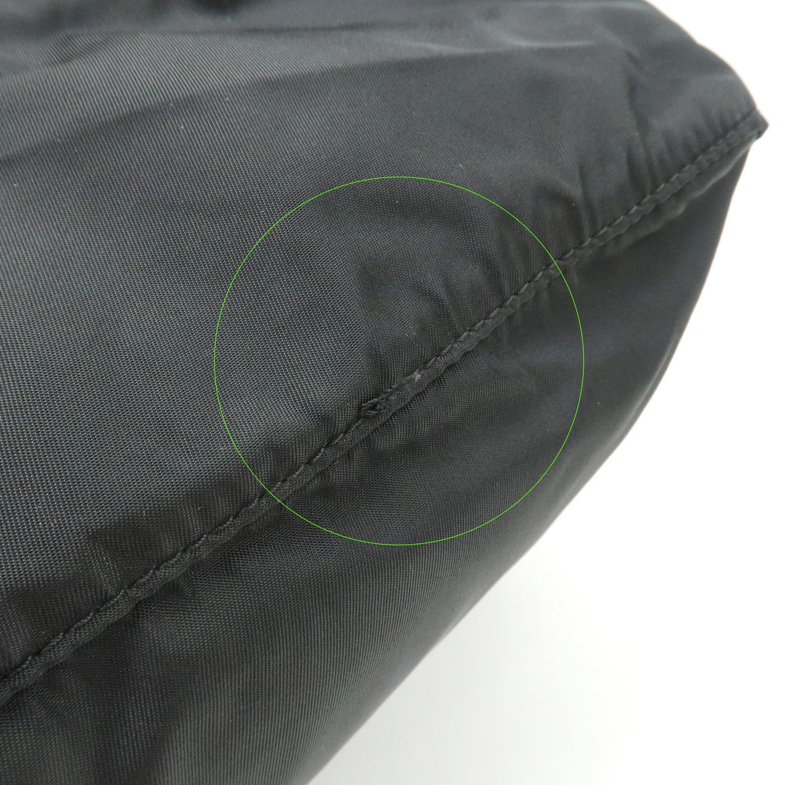 PRADA Triangle Logo Nylon Shoulder Bag Crossbody Bag Black