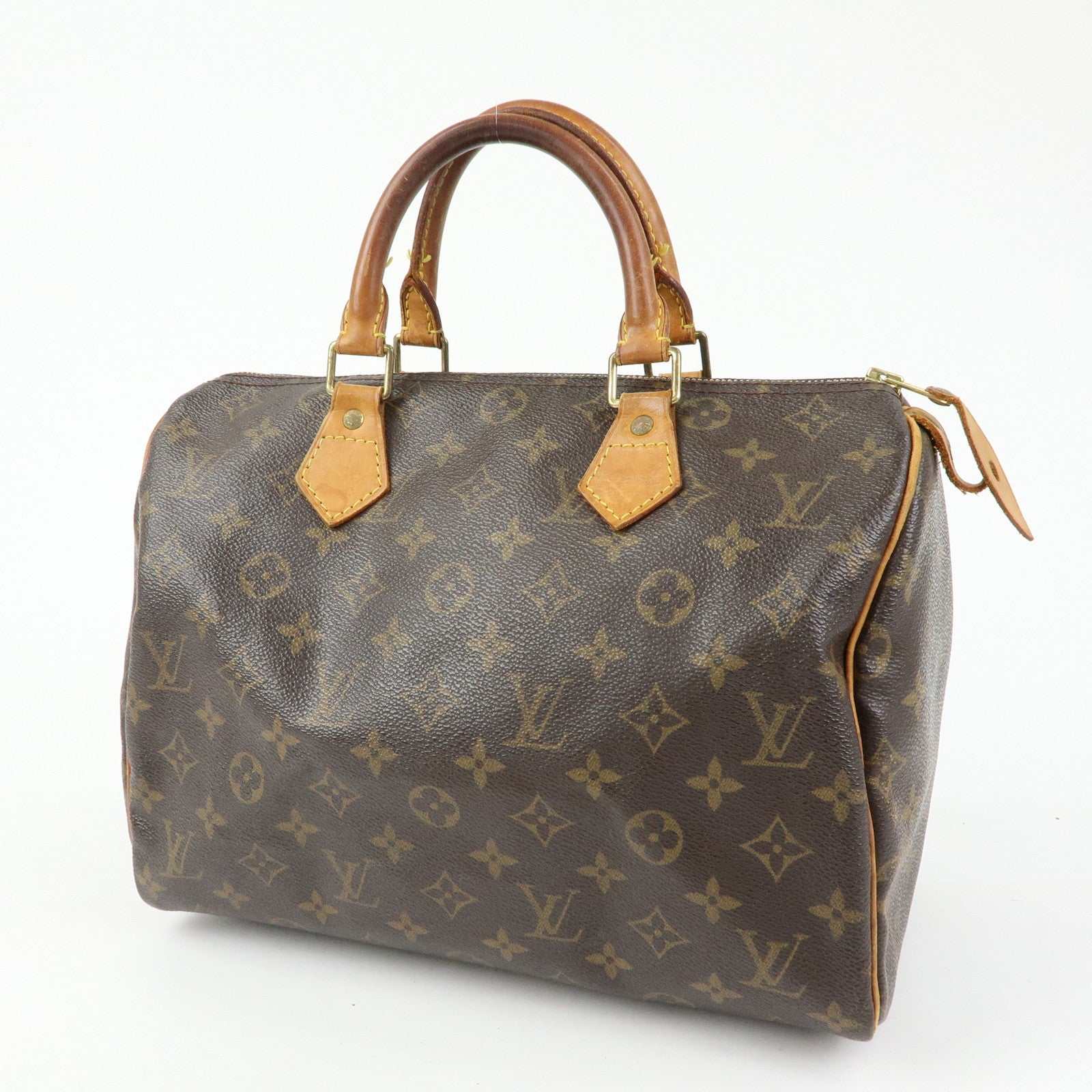 Louis Vuitton Monogram Speedy 30 Boston Bag Hand Bag Brown M41526