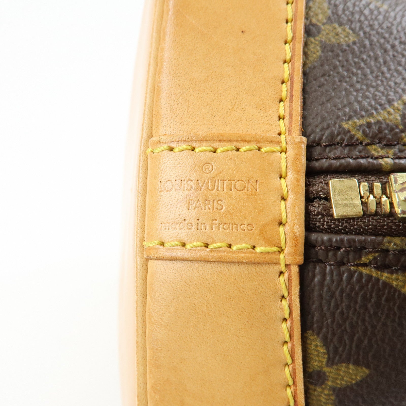 Louis Vuitton Monogram Alma Hand Bag Brown M51130