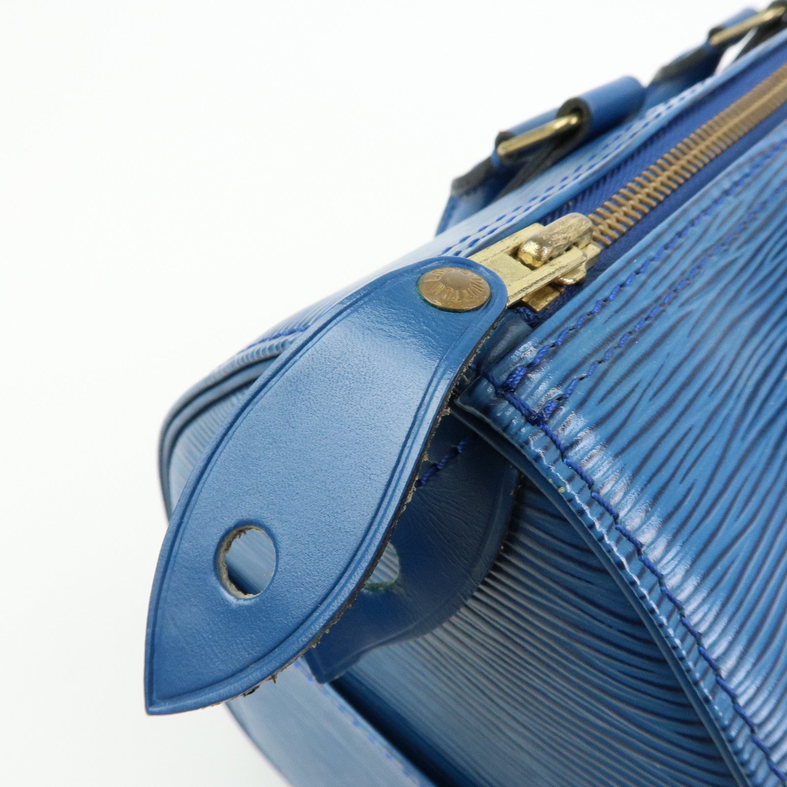 Louis Vuitton Epi Speedy 25 Hand Bag Boston Bag Toledo Blue M43015