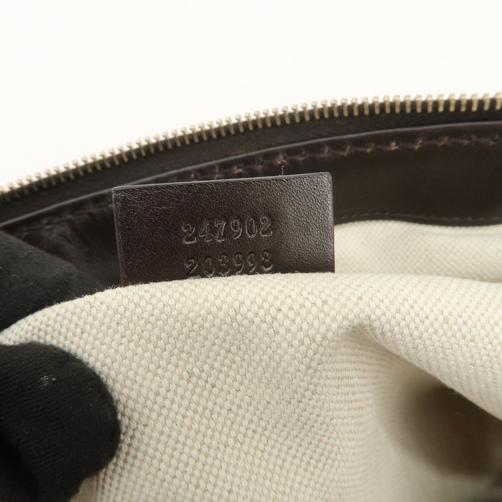 GUCCI Sukey Interlocking G Canvas Leather 2Way Shoulder Bag 247902