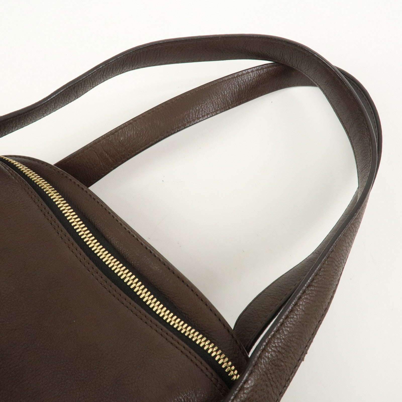 Chloe Marcie Leather 2Way Bag Shoulder Hand Bag Brown 03.10.662