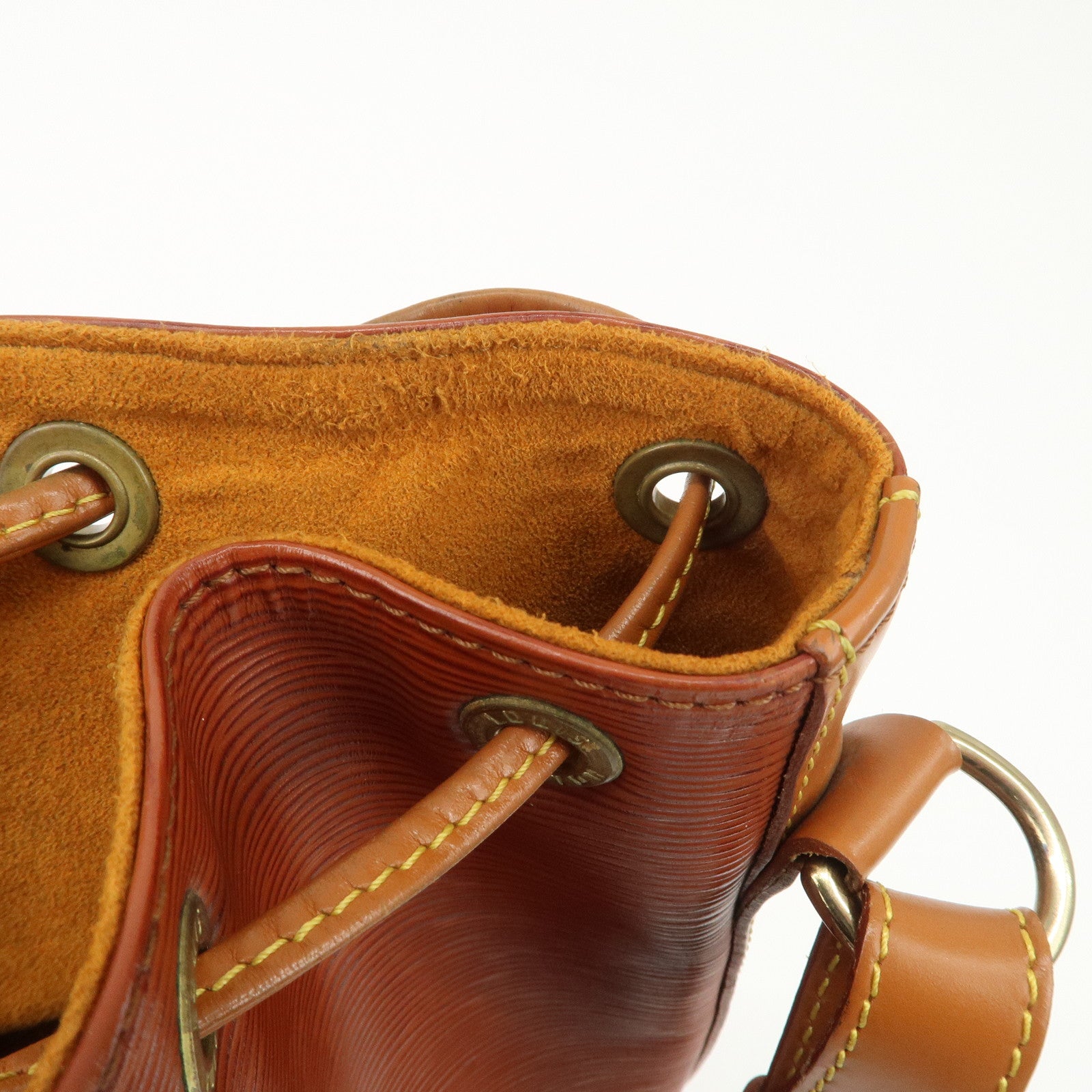 Louis Vuitton Epi Noe Shoulder Bag Zipang Gold Kenya Brown M44028